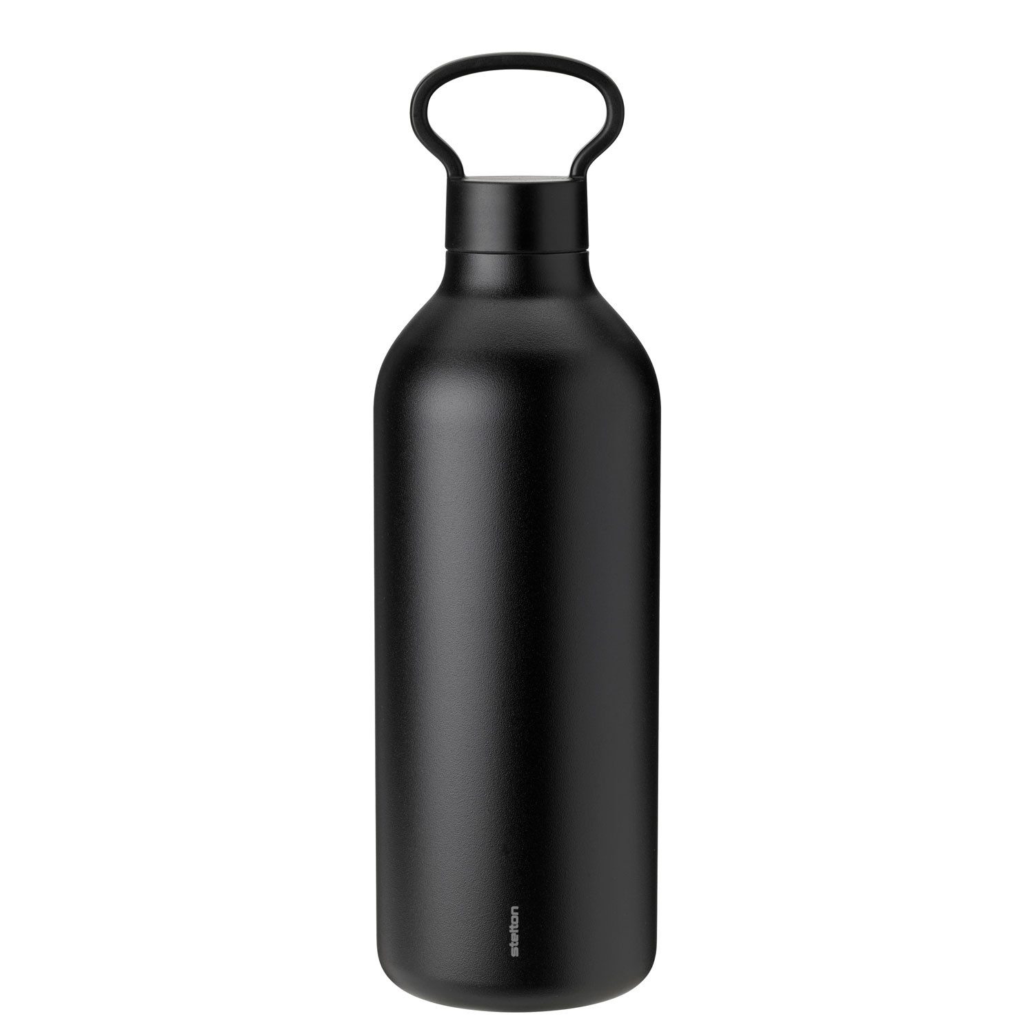 Stelton Thermobecher Tabi Isolierflasche 1 Liter - black, Kunststoff, Silikone, stelton Tabi Isolierflasche 1 Liter - black