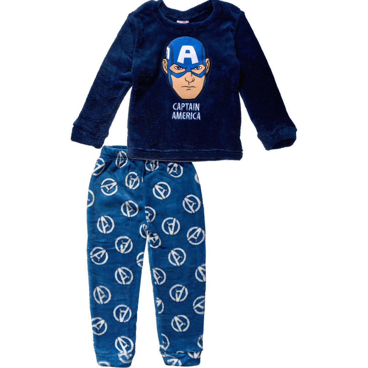 MARVEL Pyjama 5204398 Jungen Pyjama, Schlafanzug, Nachtwäsche, Kinderset, Kinderzweiteiler