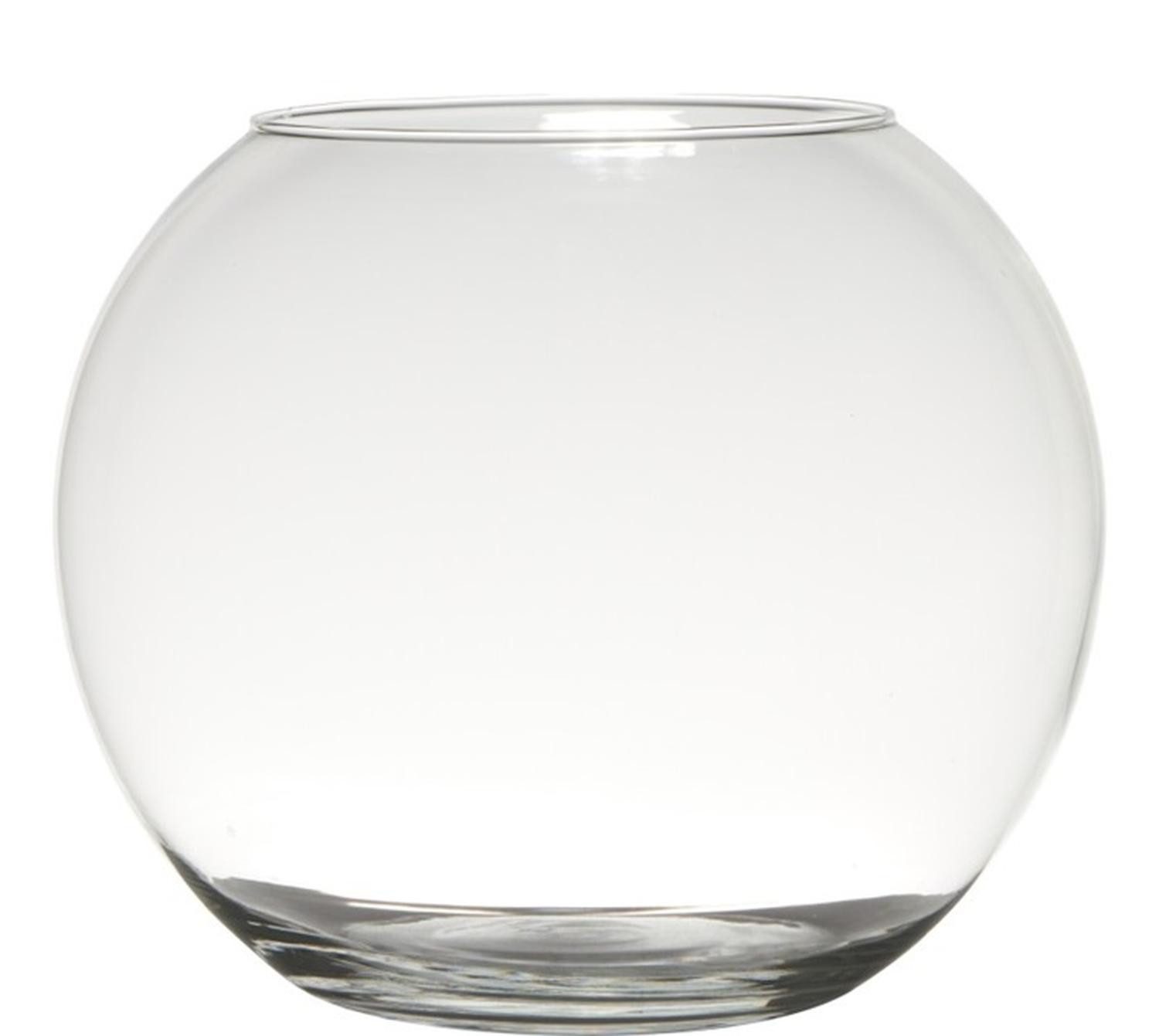 INNA-Glas Kerzenhalter Kerzen Kugelvase TOBI Earth aus Glas, klar, 23cm, Ø30cm