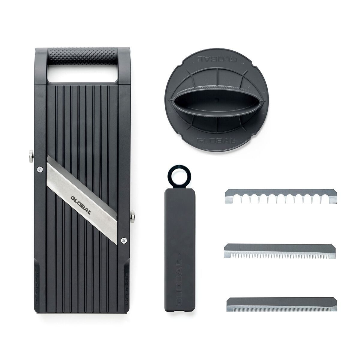 GLOBAL Gemüsehobel Mandoline / Gemüsehobel 95 mm GSL-95 black