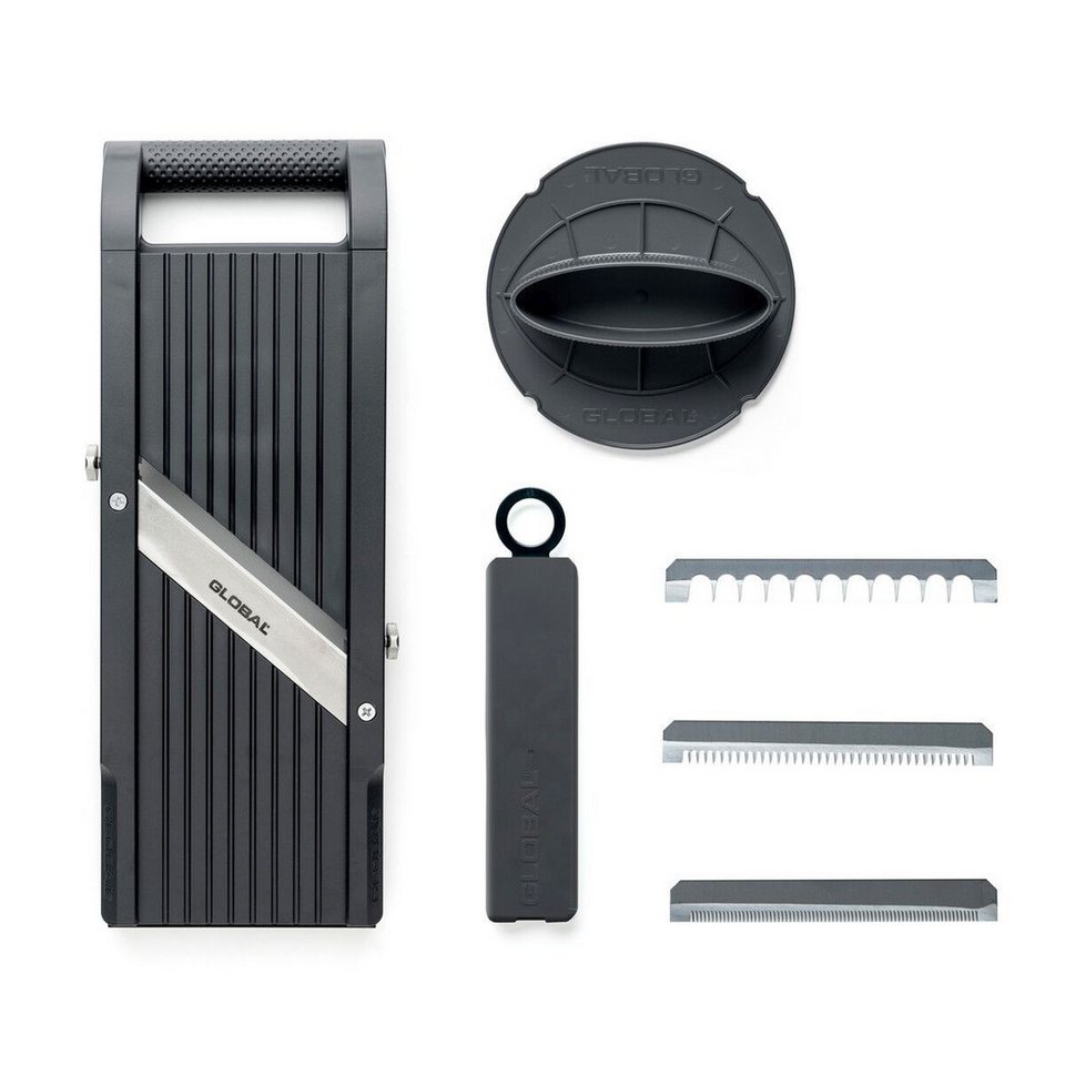 GLOBAL Gemüsehobel Mandoline / Gemüsehobel 95 mm GSL-95 black, Krauthobel