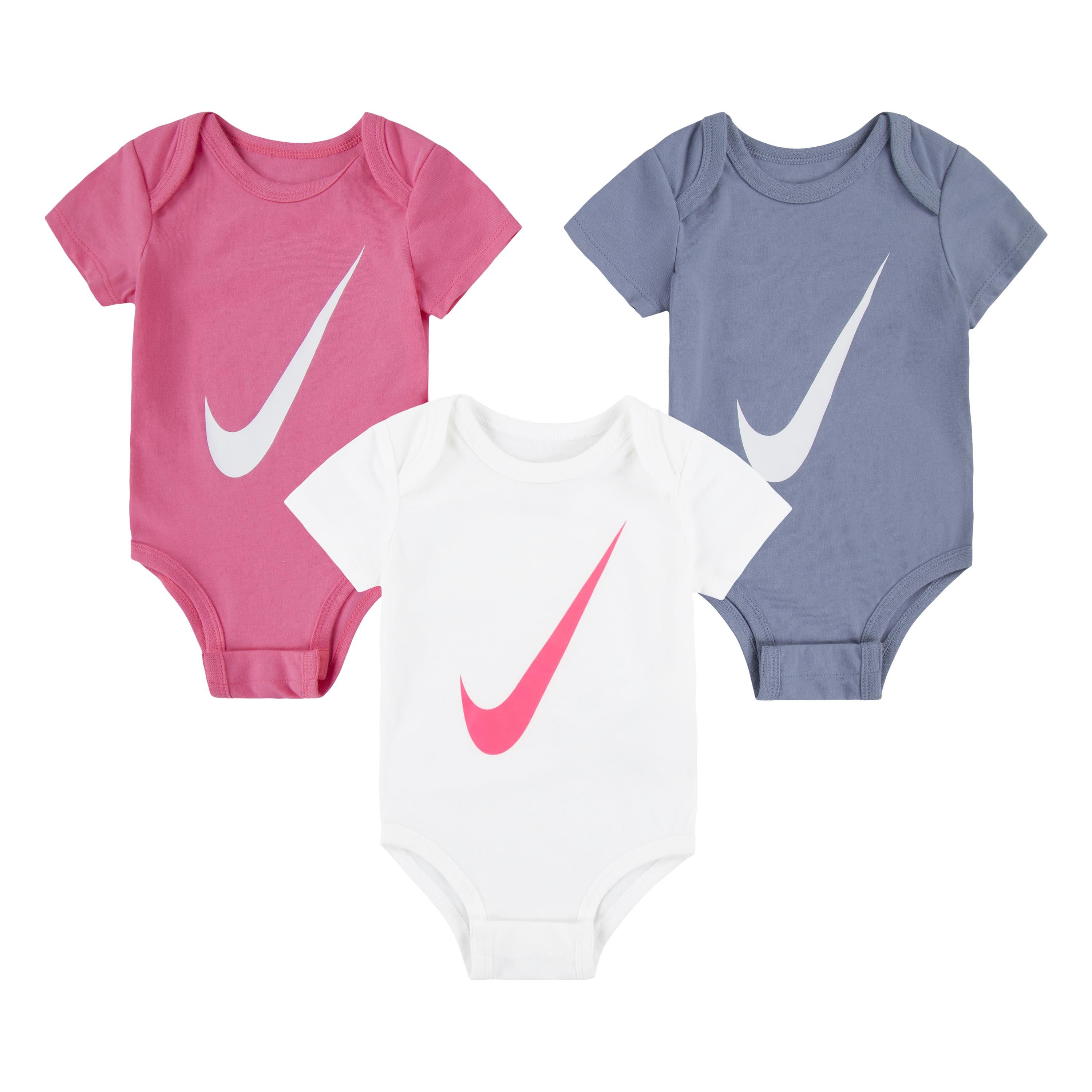 Nike Sportswear Body (Packung, 3-tlg) für Babys, aus Baumwolle und Polyester, pflegeleicht