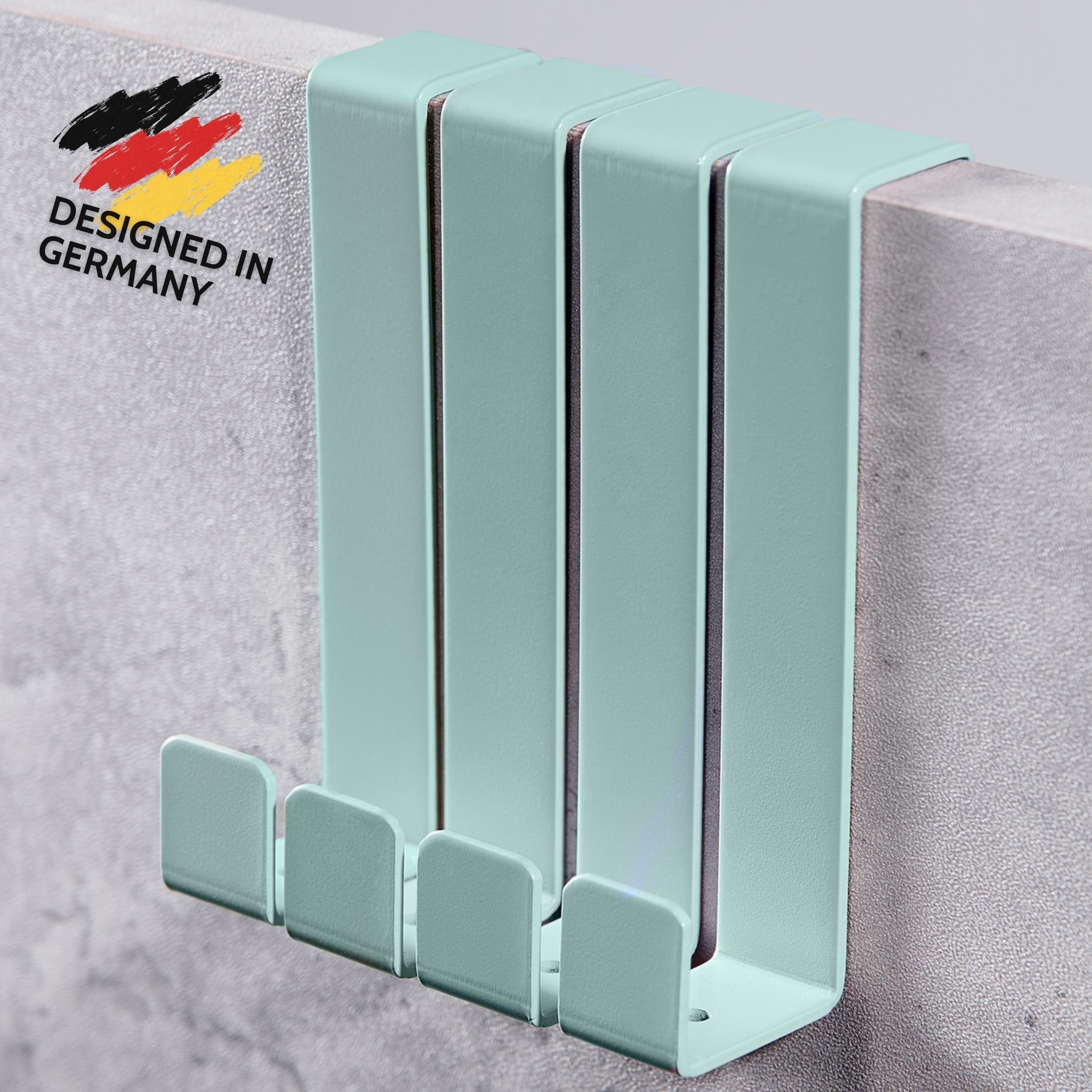 DEKAZIA Türhaken Kinderzimmer bunt Türgarderobe Kinder Einhängehaken Kleiderhaken, Kinderzimmer, Garderobe, Badezimmer, Bad, Flur, Türen, Schubladen, (Tür Haken zum Einhängen Garderobenhaken, Türhänger Türaufhänger), Türhaken zum Einhängen Kinderzimmer, H