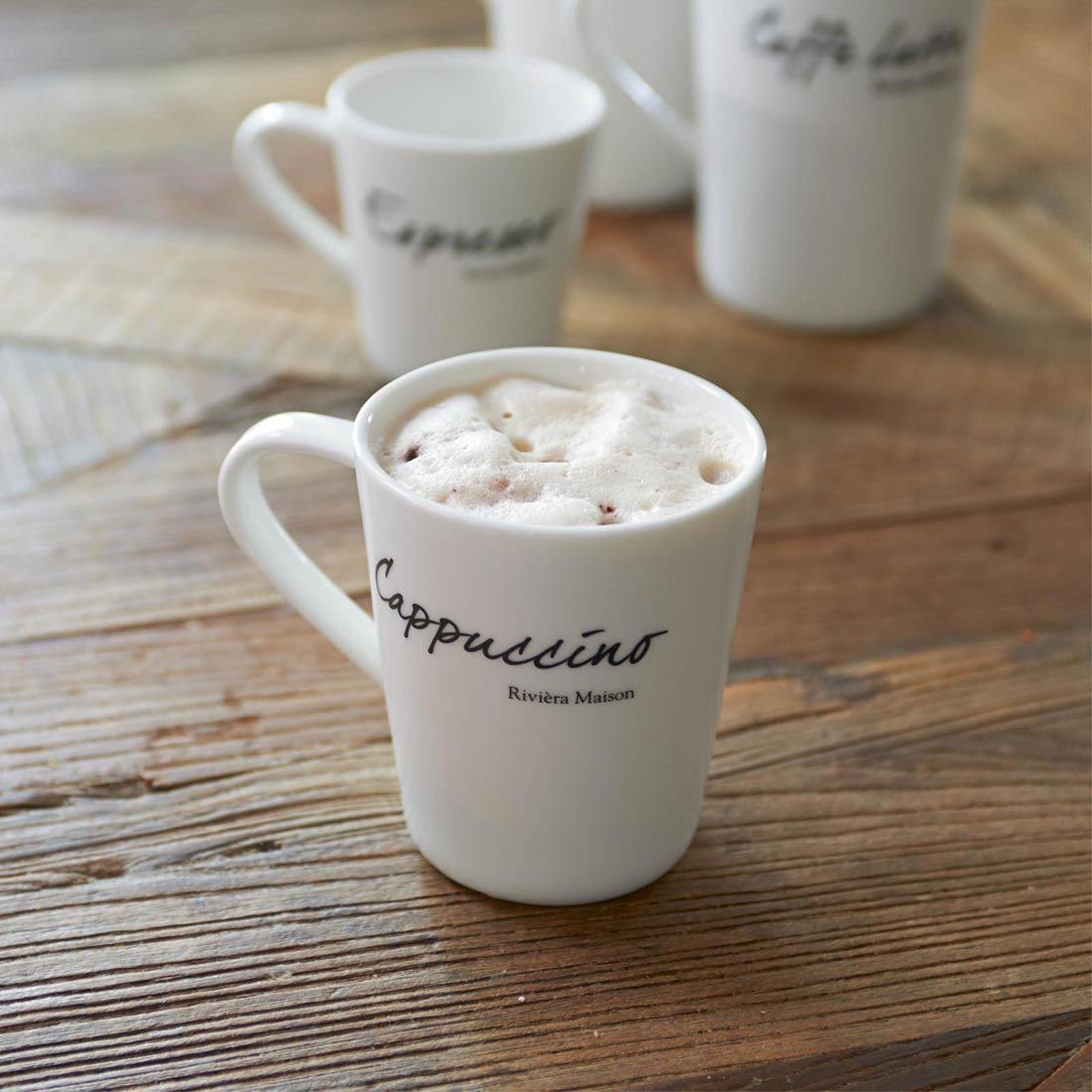 Rivièra Maison Cappuccinotasse Classic Cappucchino Mug, Porzellan