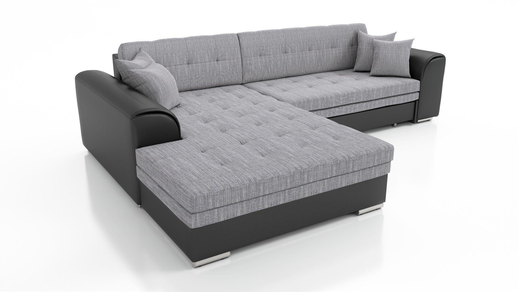 Fun Möbel Ecksofa Couchgarnitur SARRA Kunstleder/Stoff günstig online kaufen