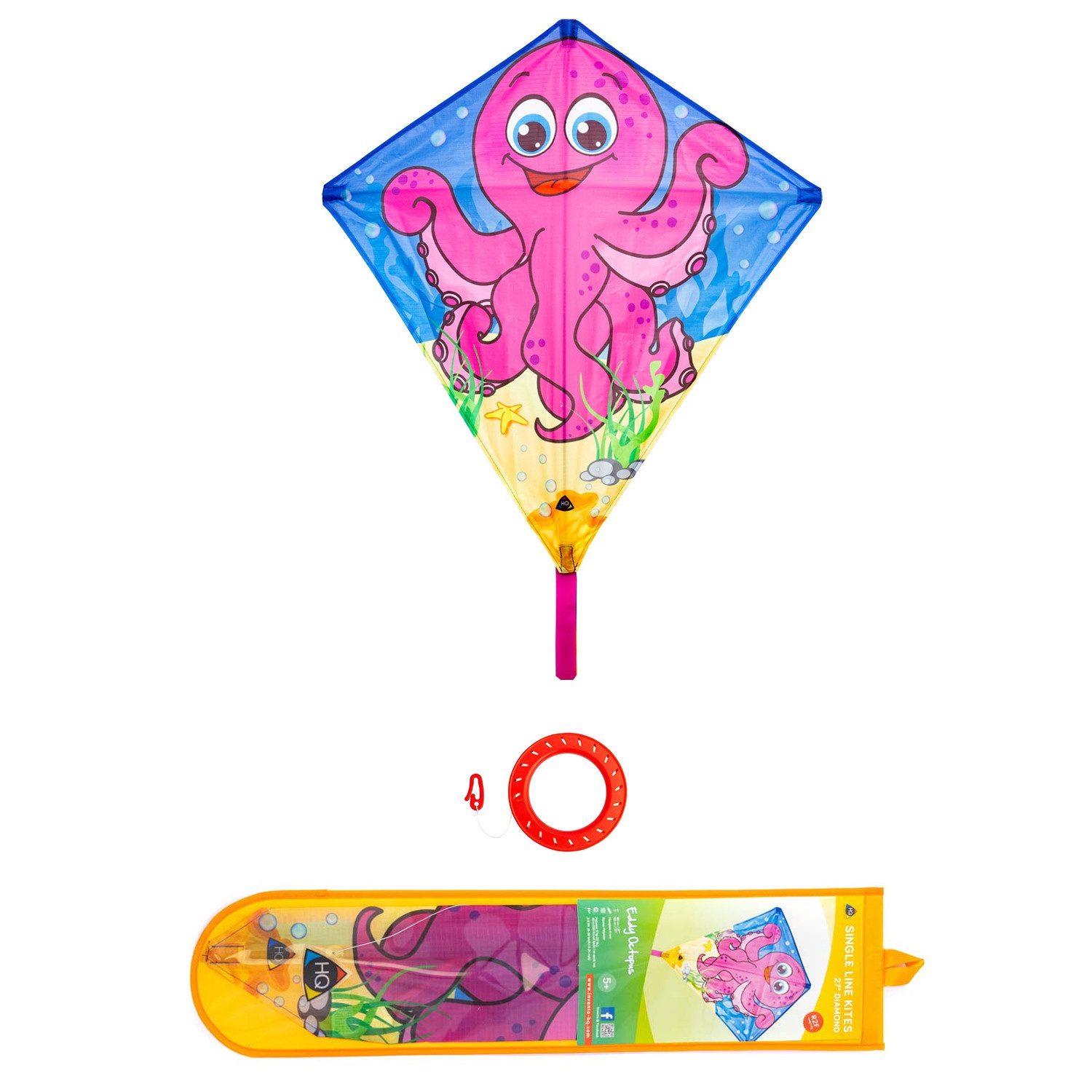Flug-Drache Kinderdrachen Einleiner Drachen HQ Eddy Octopus