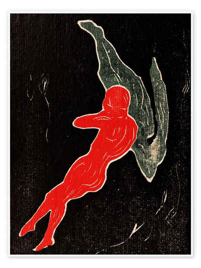 Posterlounge Poster Edvard Munch, Das Paar, Malerei