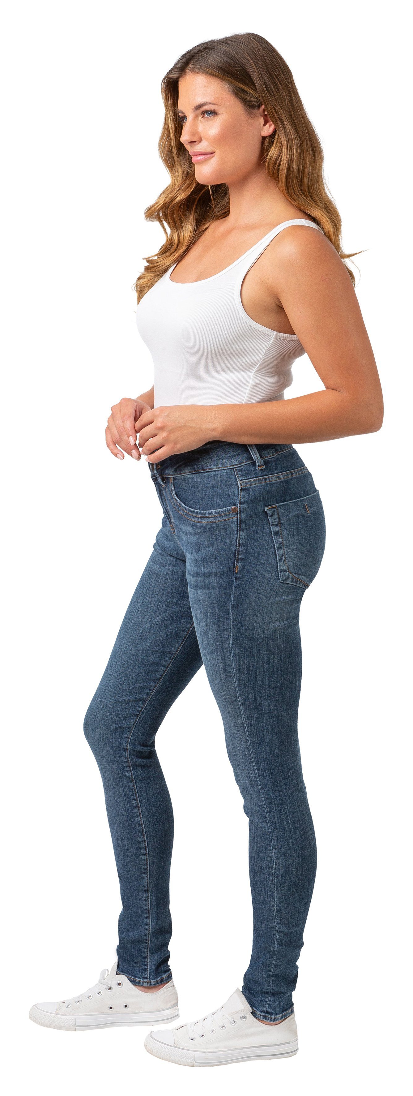 Gio Milano Stretch-Jeans Gio-Elisa 5-Pockets Style