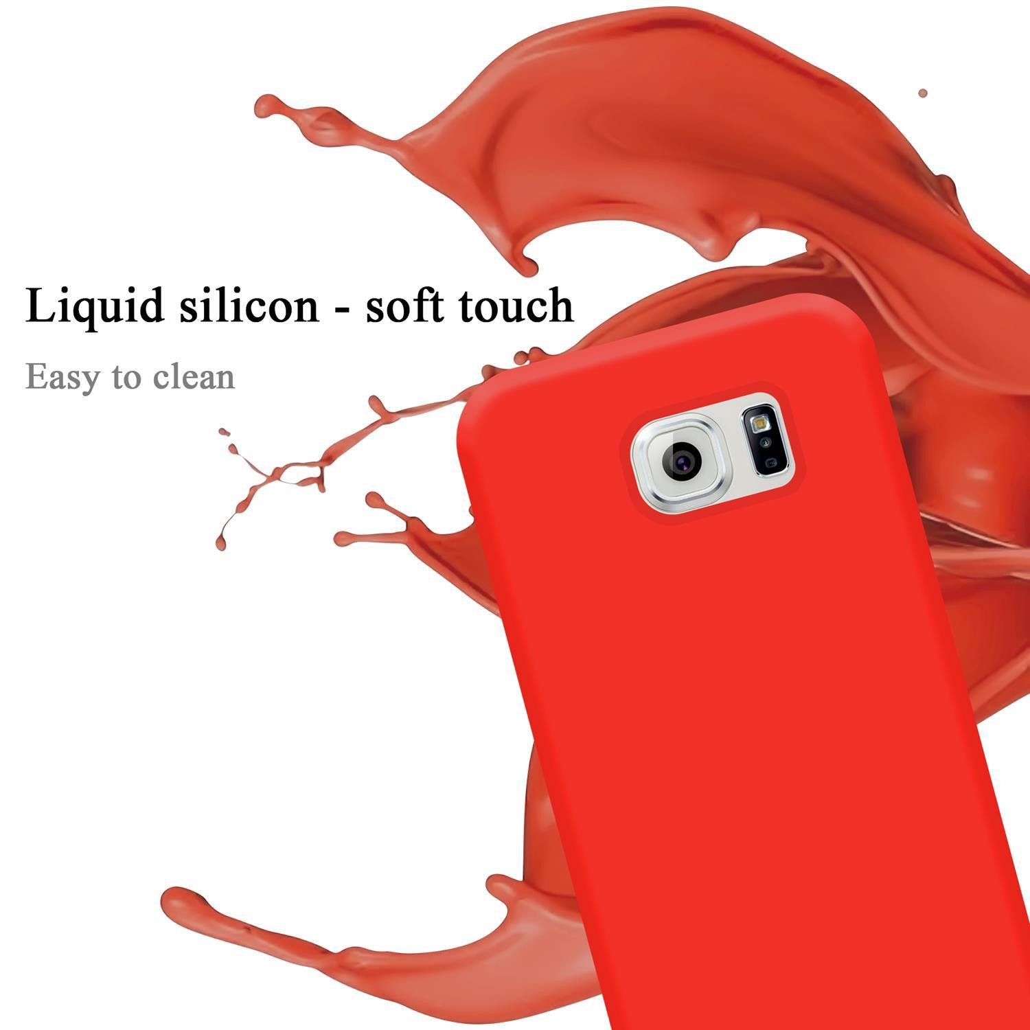 Cadorabo Handyhülle für Samsung Galaxy S6 Hülle Samsung Galaxy S6, Flexible Hülle TPU Silikon Schutzhülle Back Cover Case