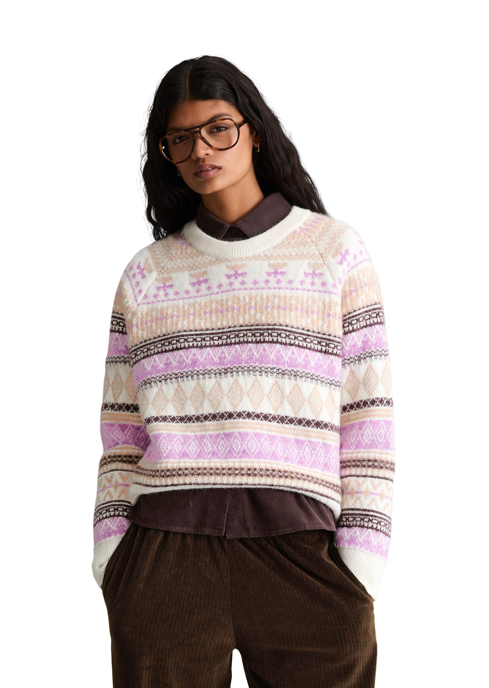 Marc O'Polo DENIM Strickpullover aus softem Alpakawolle-Schurwolle-Viskose-Mix