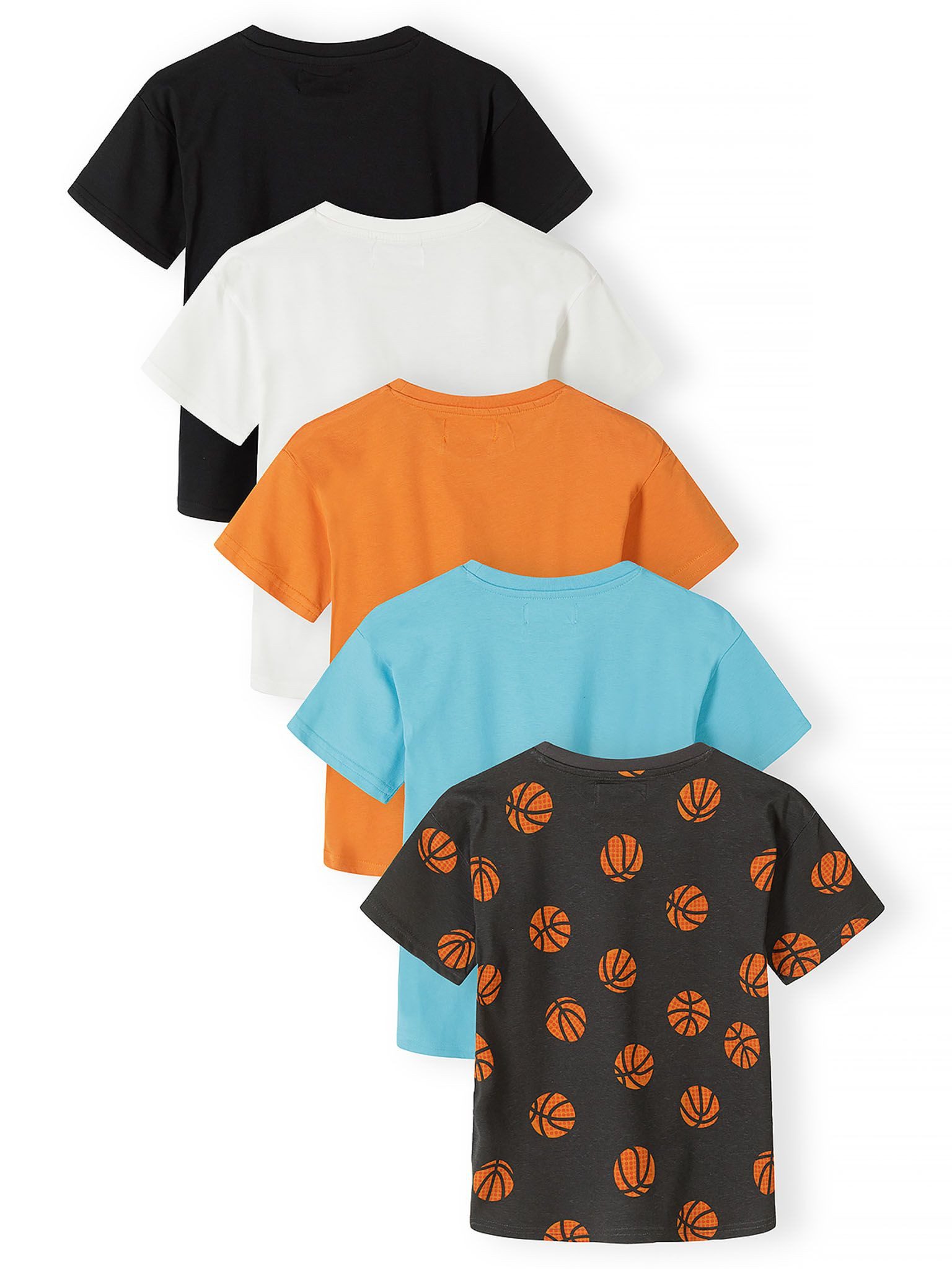 MINOTI T-Shirt mit sportlichen Basketball (5-er Pack)