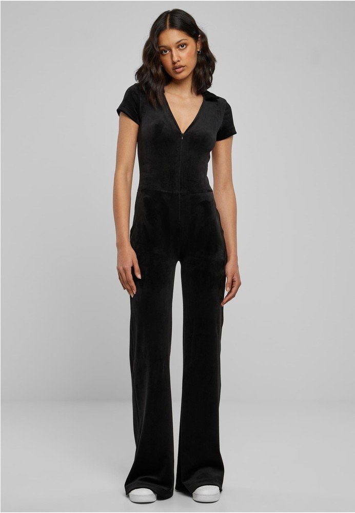 URBAN CLASSICS Overall Ladies Velvet Jumpsuit