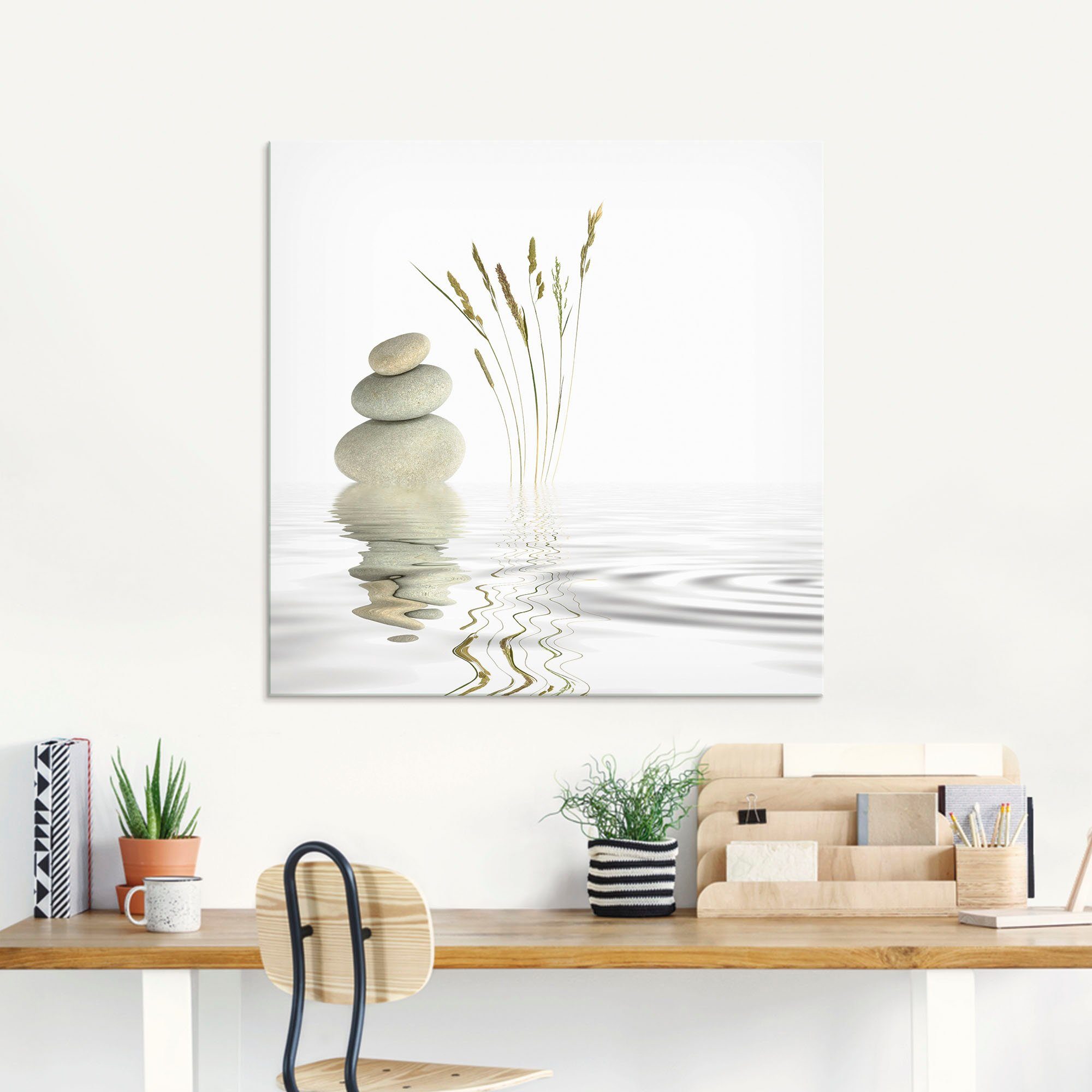 Artland Glasbild Zen Zen St) (1 Friede