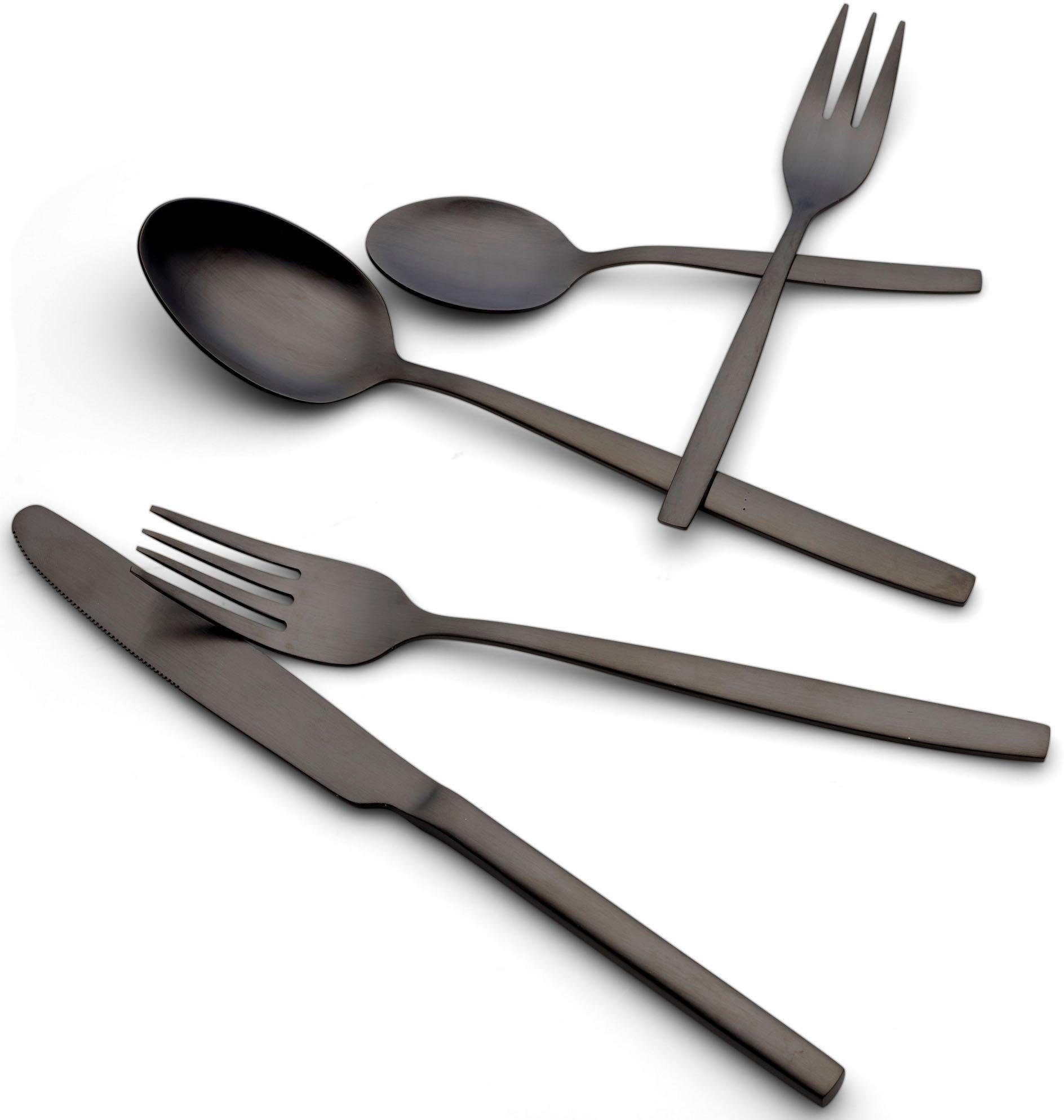 ECHTWERK Besteck-Set Positano (30-tlg), 6 Personen, Edelstahl 18/10, Tafelbesteck, inkl. Geschenkkassette