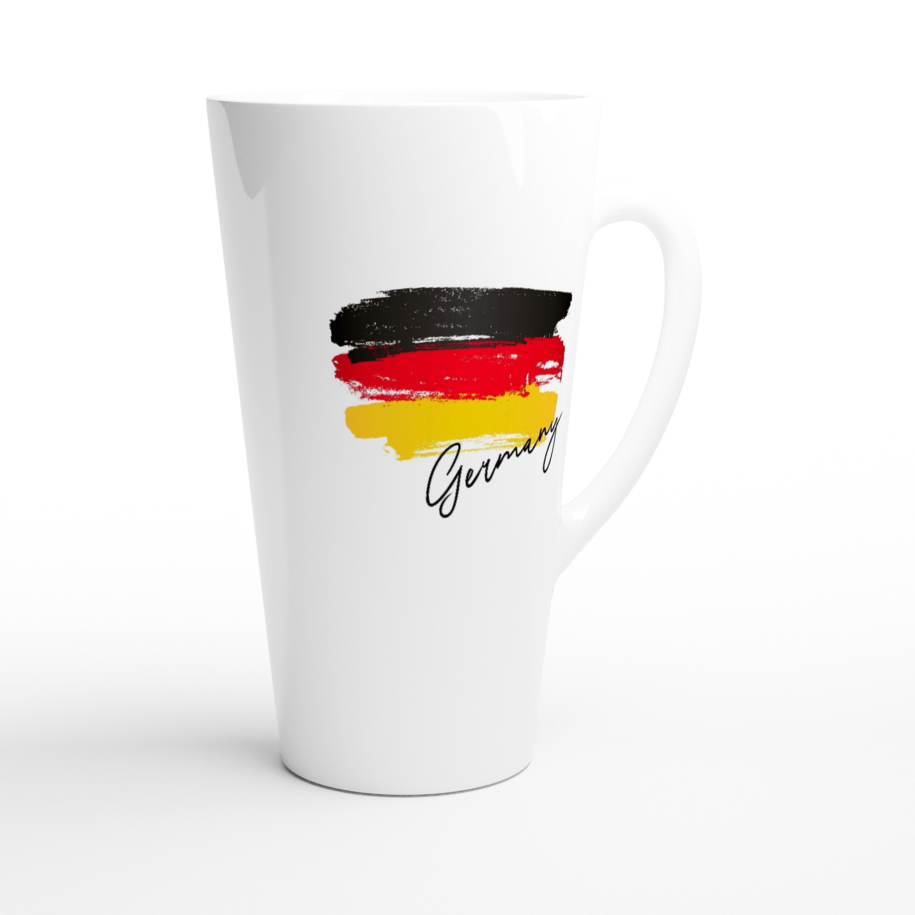 Alltagszauber Latte-Macchiato-Tasse Jumbo-Tasse DEUTSCHLAND, Keramik, extra groß, für 500ml Inhalt