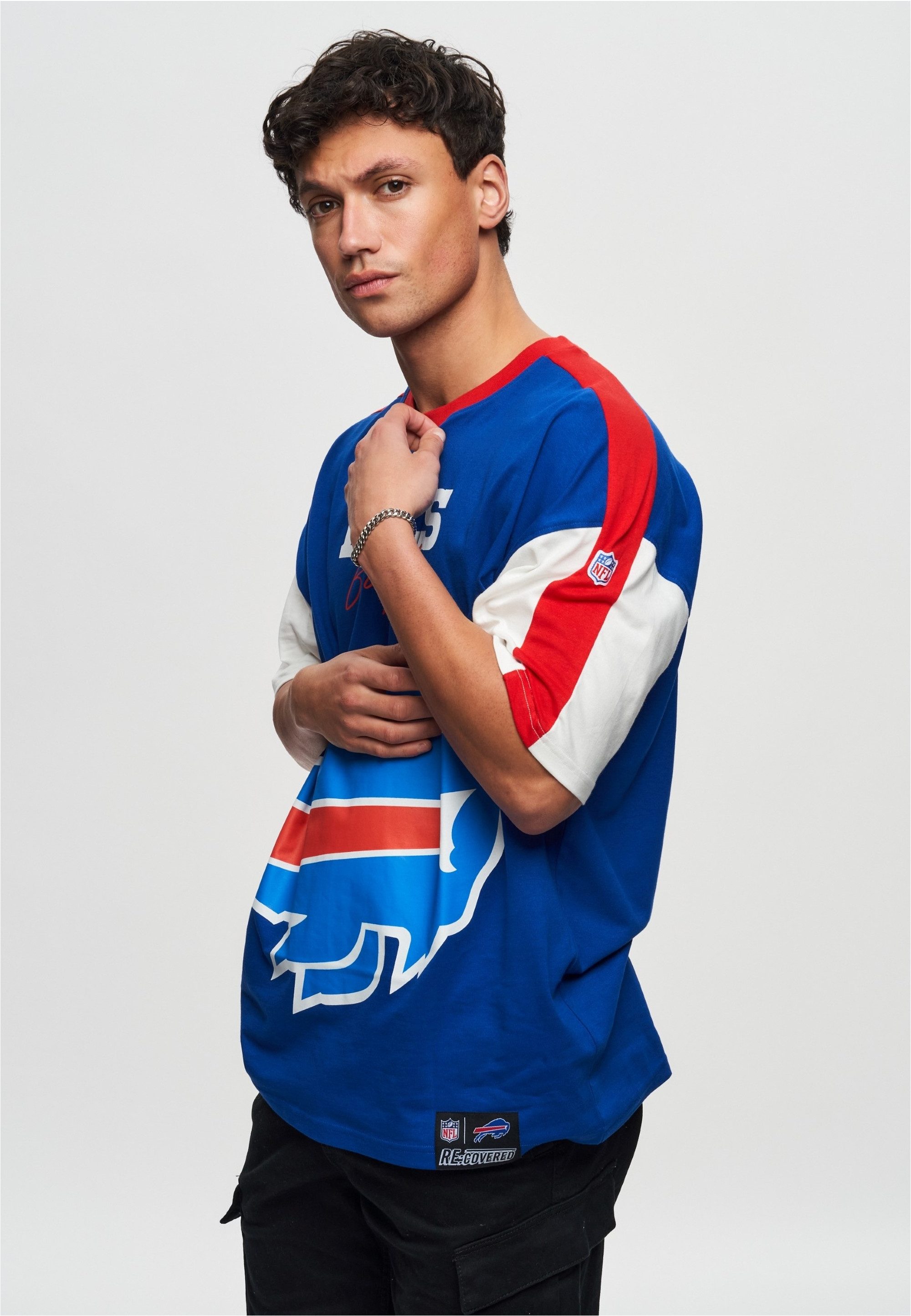 Recovered T-Shirt NFL Bills Buffalo Cut and Sew Oversized (1-tlg) für alle Buffalo Bills-Fans
