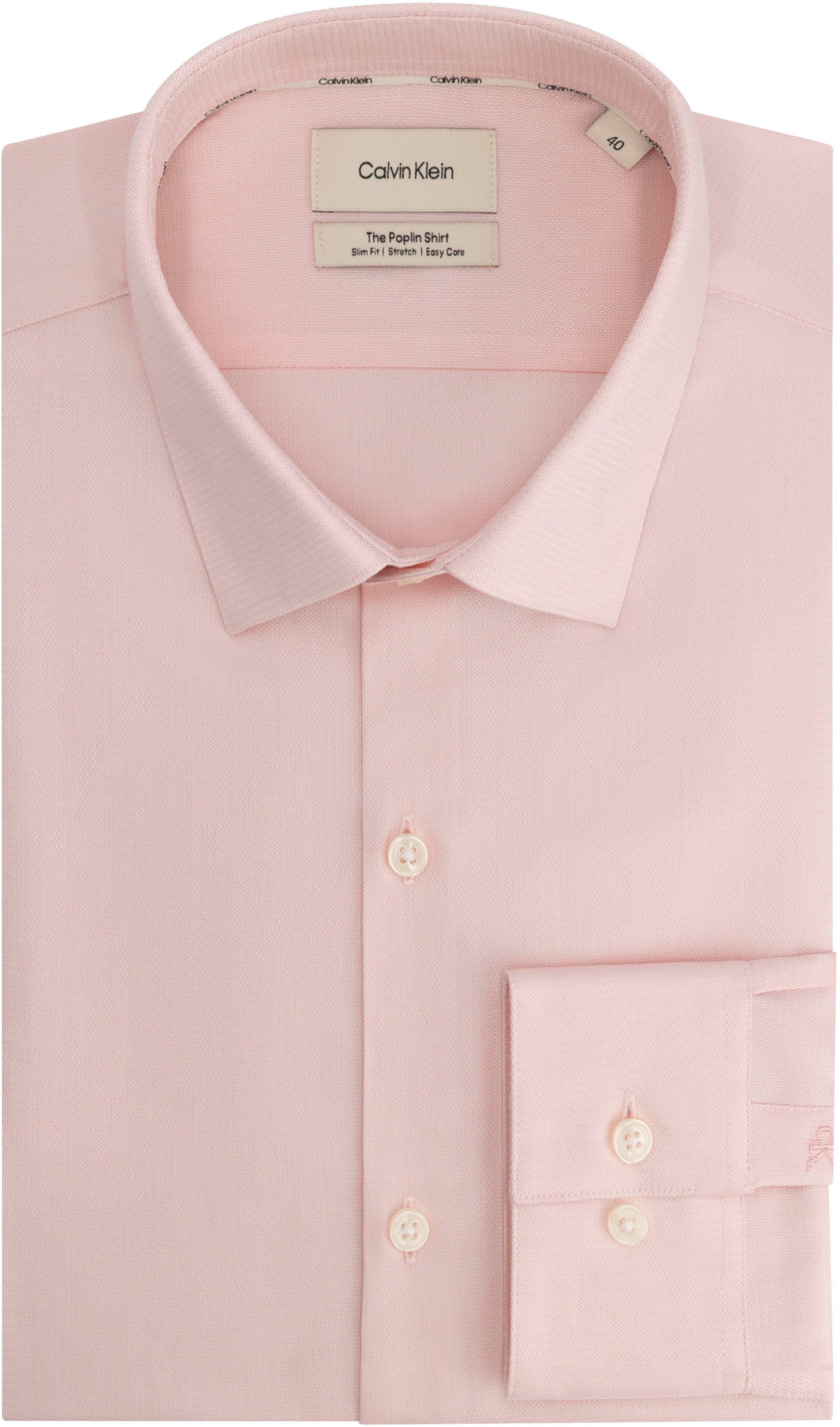 Calvin Klein Businesshemd SLIM ESNTL POPLIN STR SLD Slim fit mit Knopfleist günstig online kaufen