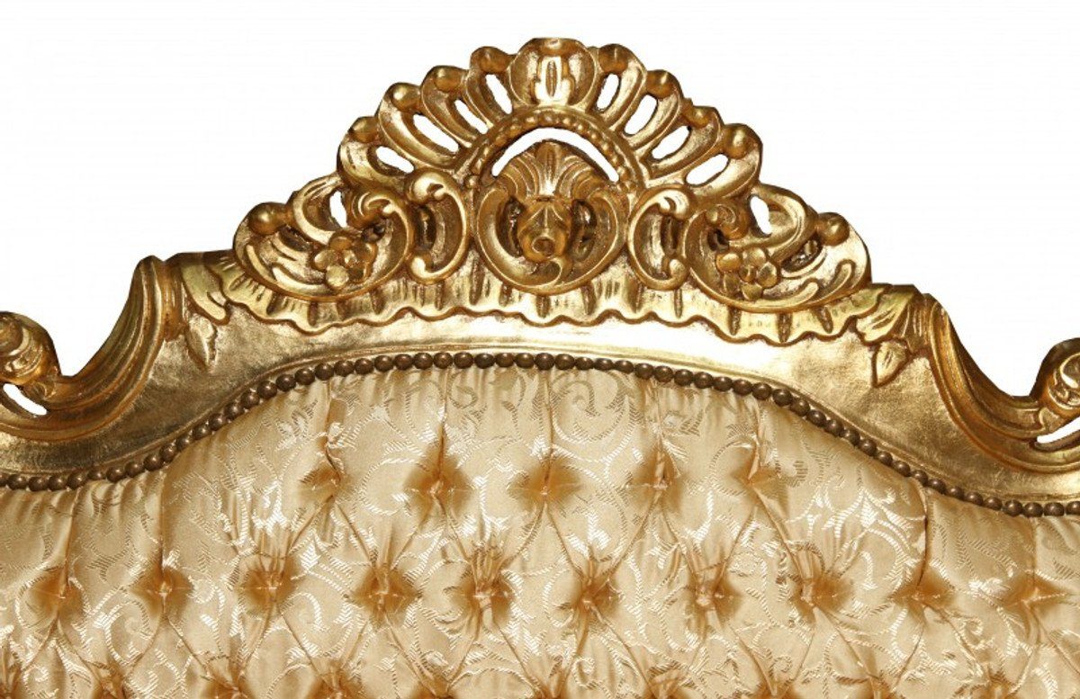 Casa Padrino Barock Gold Möbel /Gold- Antik 3er Muster Sofa Master Sofa