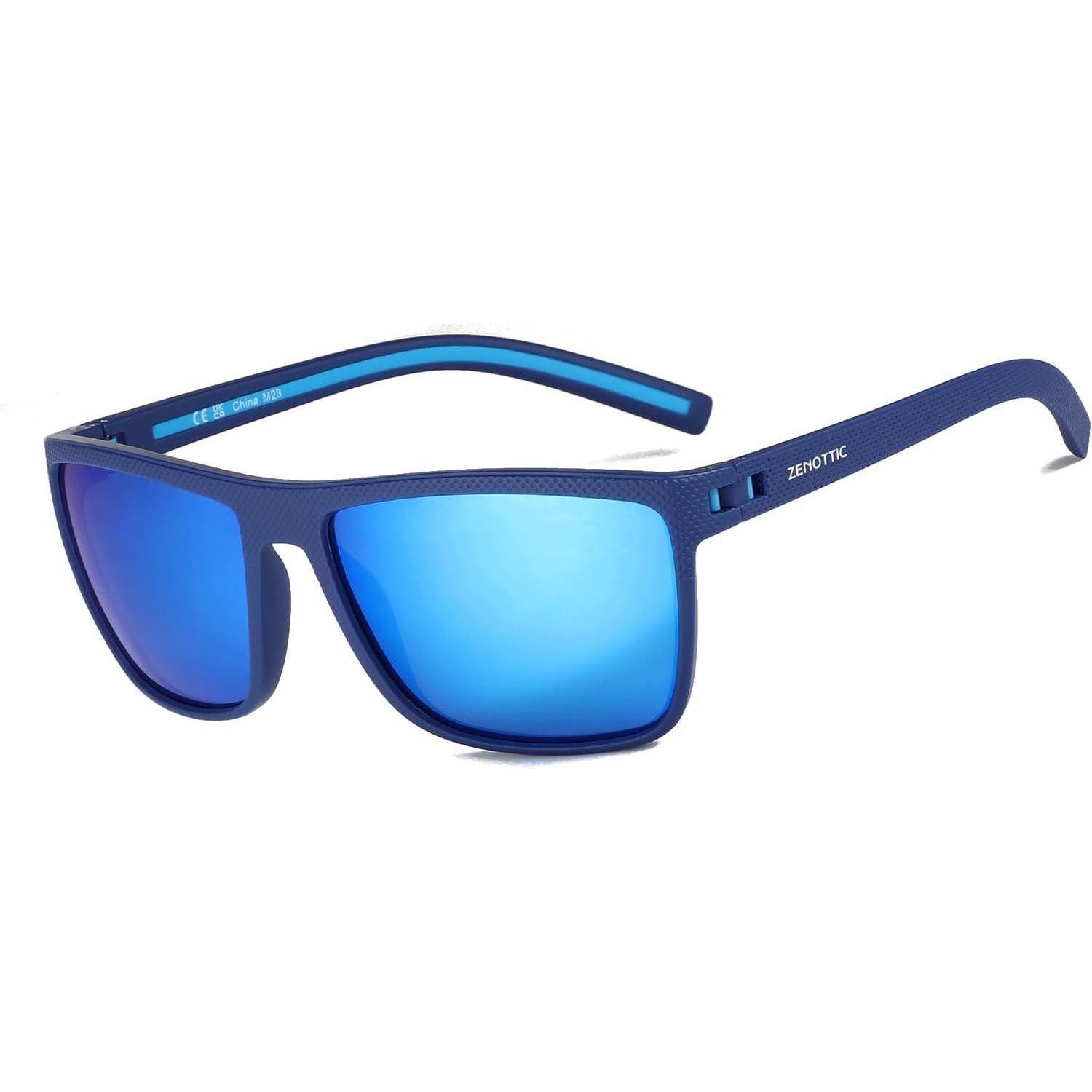 Sonnenbrille Sonnenbrille Herren C20 Blauer Rahmen Blau Polarisierende Linse