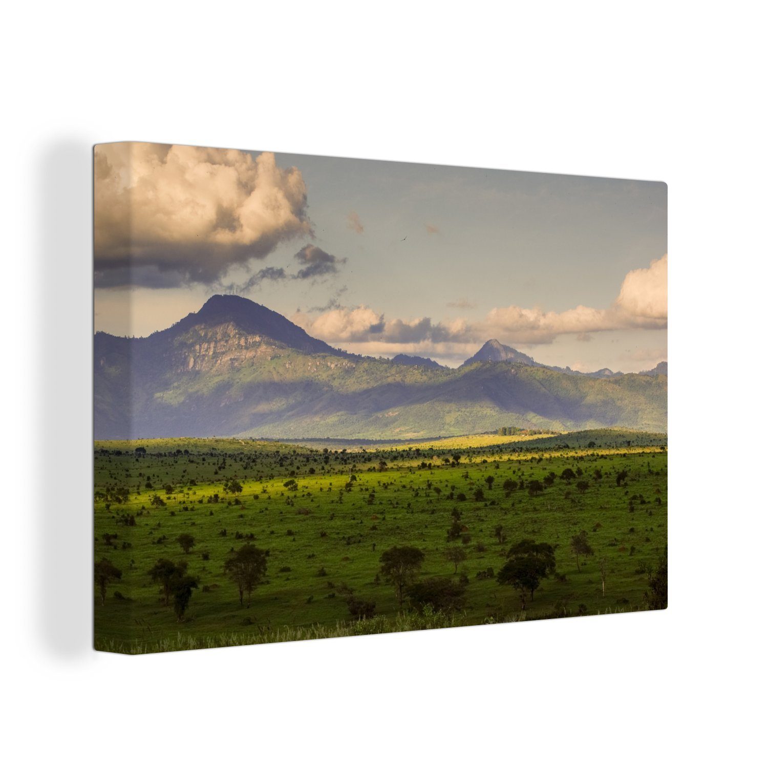 Leinwandbild Kenia OneMillionCanvasses® der Wanddeko, des St), Afrika, Masai cm Aufhängefertig, Der Mara-Nationalpark Wandbild in in 30x20 (1 Mount Nähe Leinwandbilder,