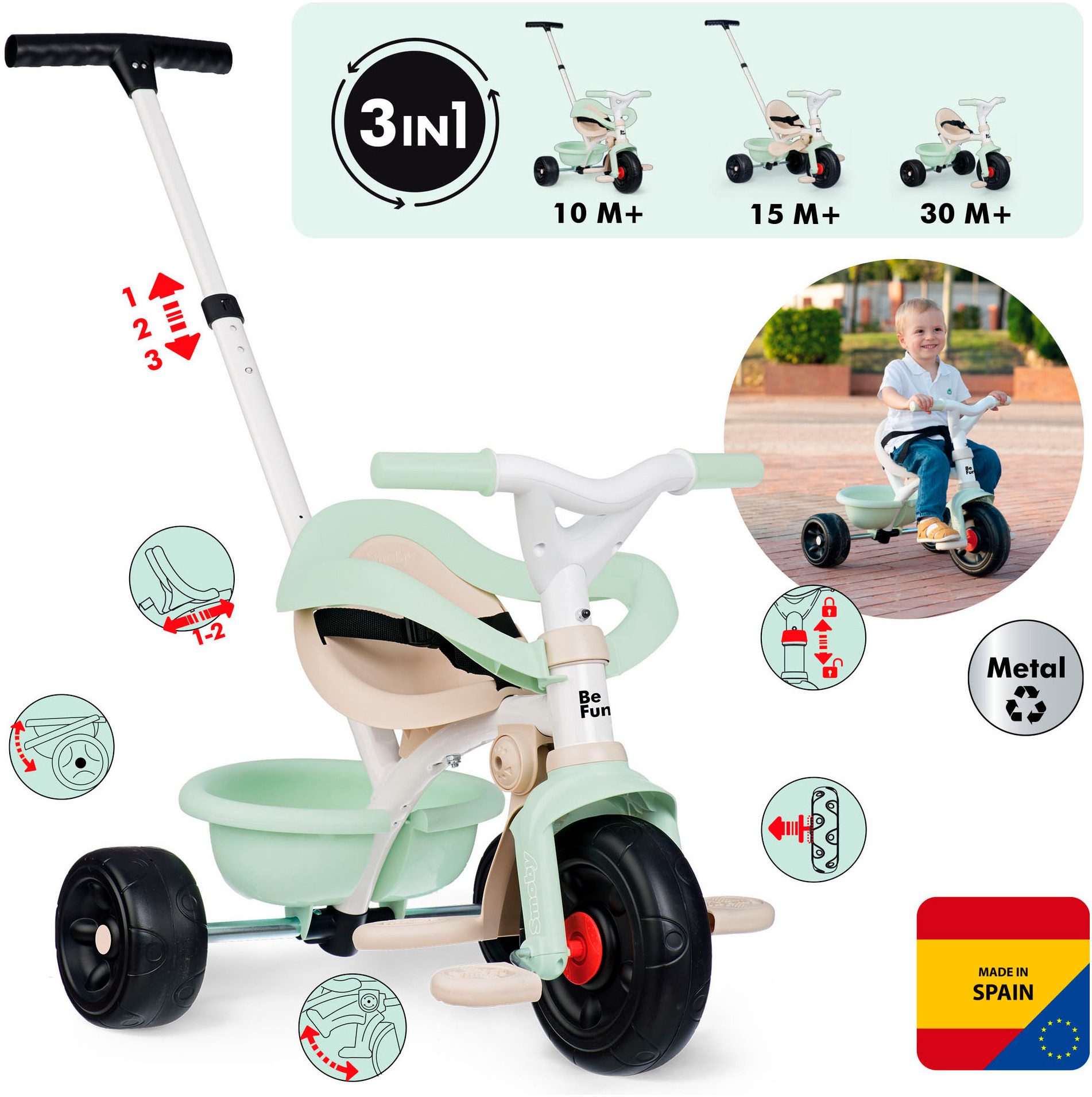 Smoby Dreirad Be Fun, Komfort, Made günstig online kaufen
