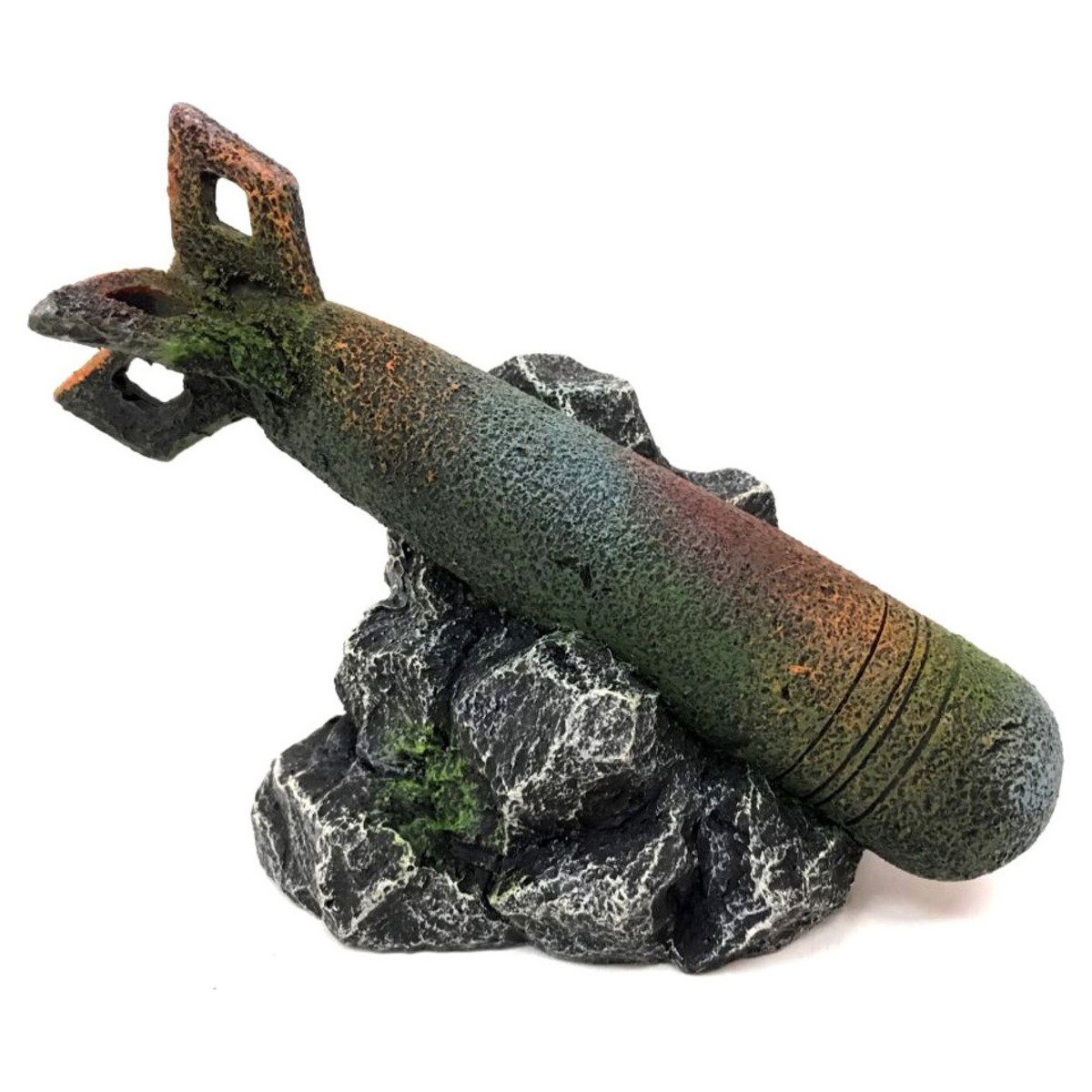 Aquariendeko Aquariumdekoration Torpedo