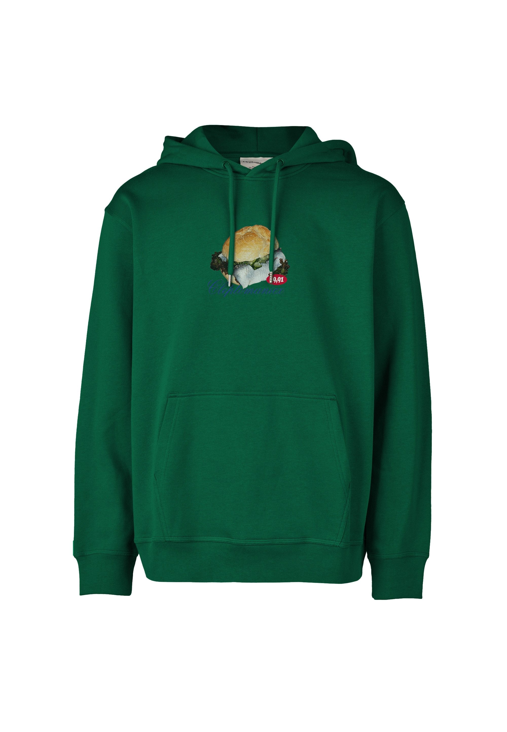 Cleptomanicx Kapuzensweatshirt Boxy Hooded WTFISH Locker geschnitten