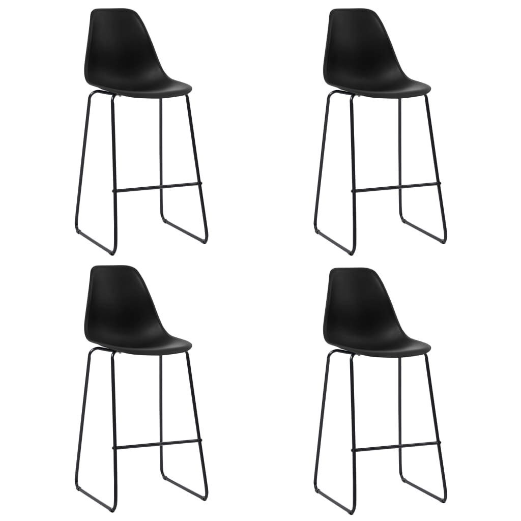 vidaXL Barhocker Barhocker 4 Stk. Schwarz günstig online kaufen