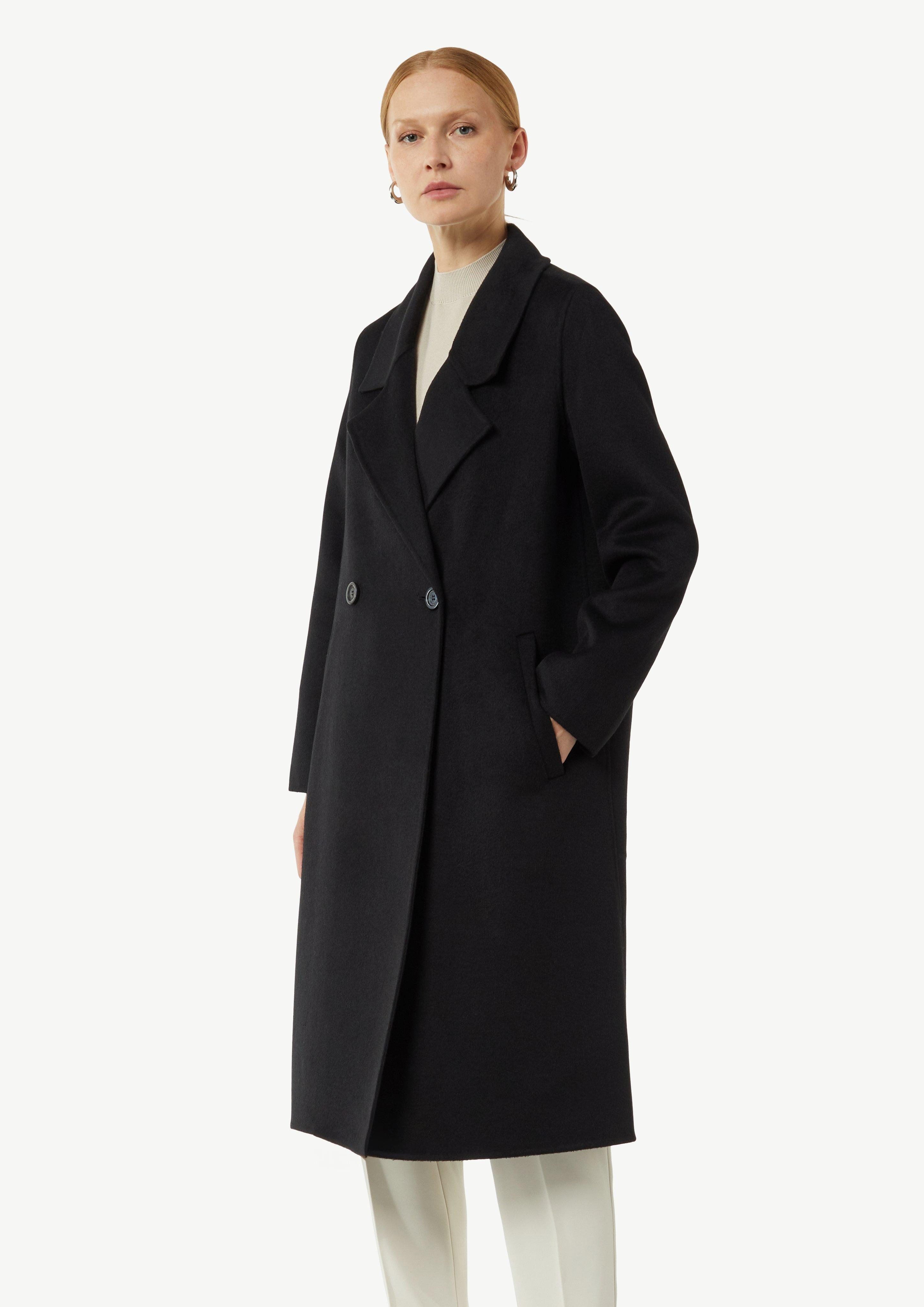 Comma Trenchcoat Popeline Damen Comma Mantel Schwarz Kurzmantel