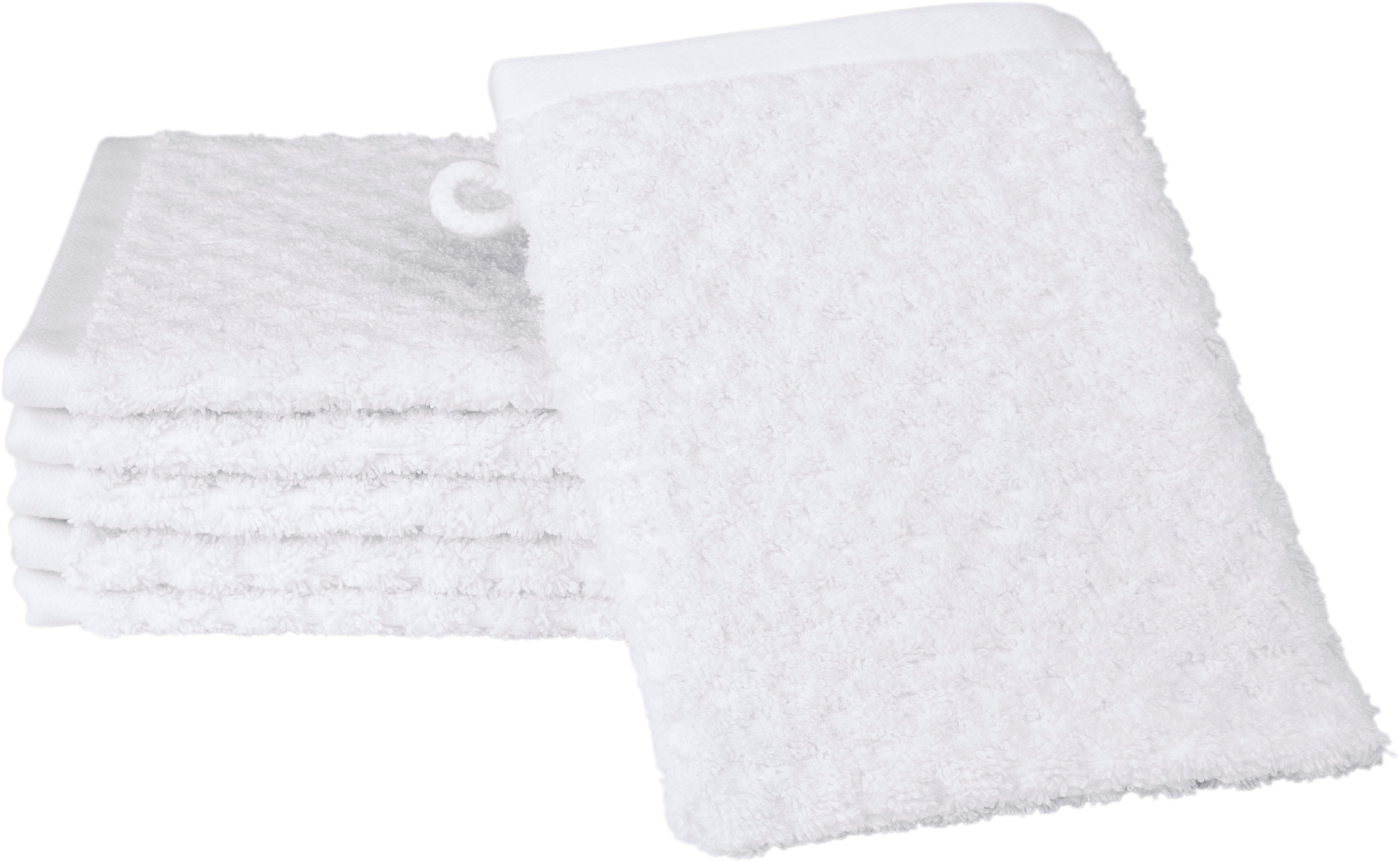 ROSS Waschhandschuh Harmony, Frottier (Packung, 6-St), 100 % Baumwolle, Hoch Tief Struktur, viele Farben