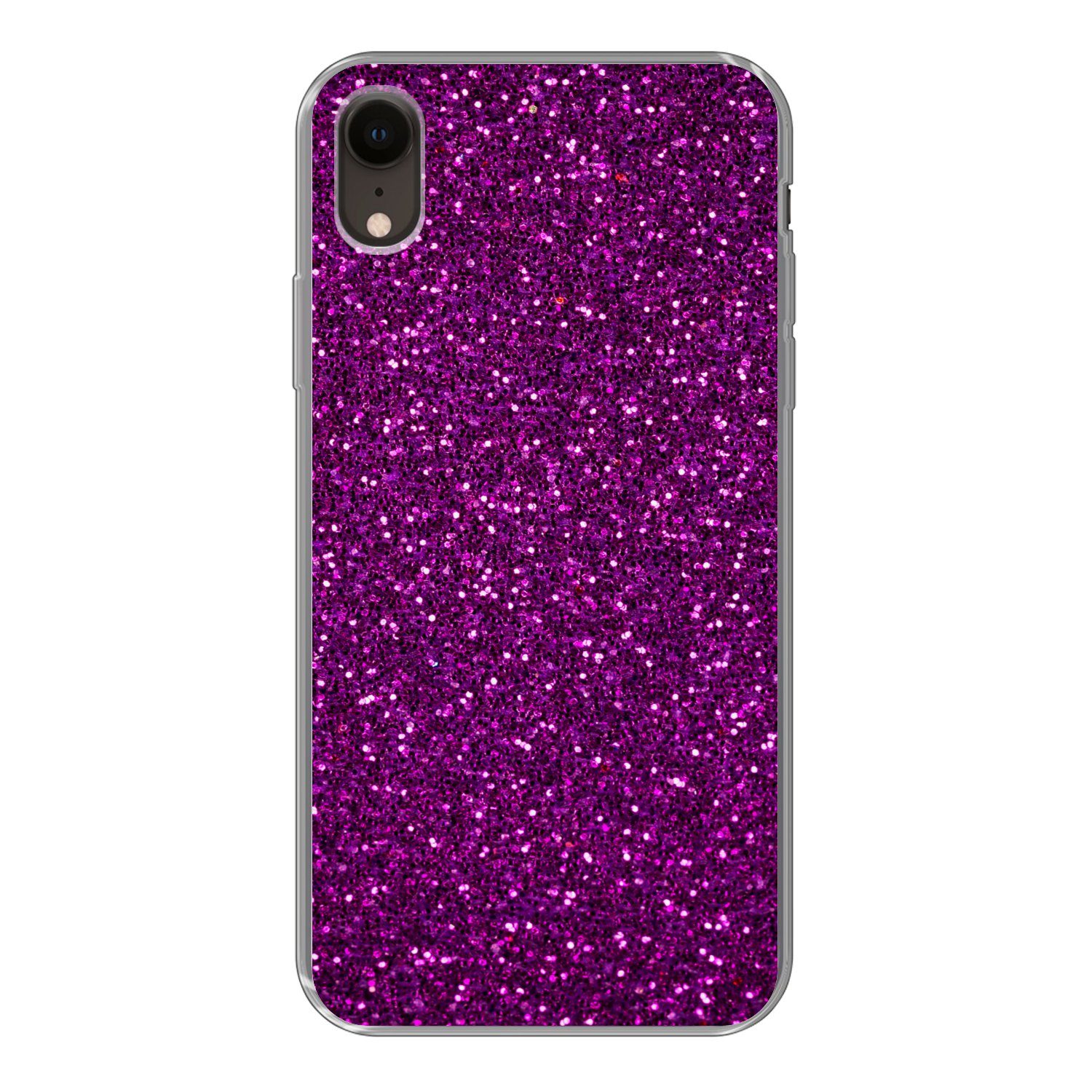 MuchoWow Handyhülle für Apple iPhone XR Lila - Rosa - Muster - Abstrakt, Smartphone-Bumper, Print, Handy Schutzhülle Dünn