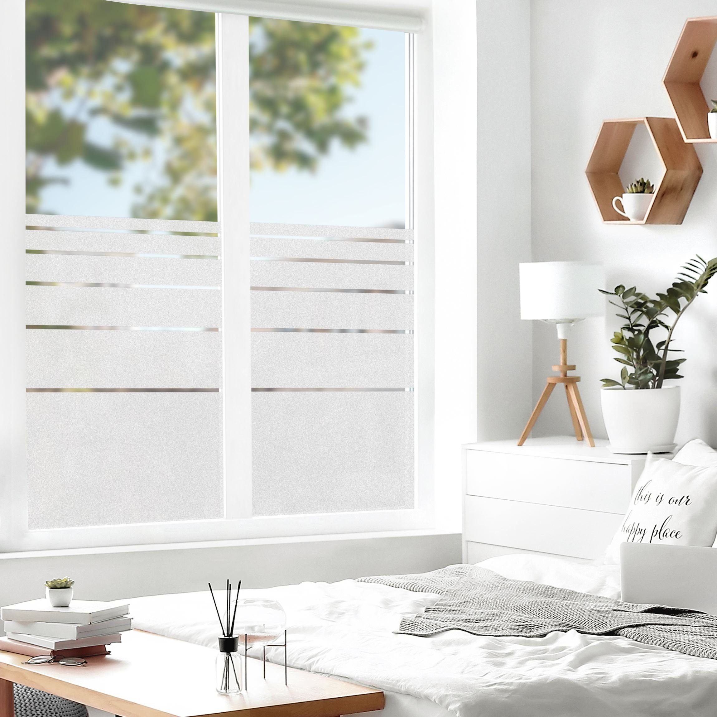 Bilderdepot24 Fensterfolie statisch haftend Motiv Fensterdeko Streifen Muster IV Muster, blickdicht, Innen Fenster Tür Balkontür Küche Badezimmer Wohnzimmer Sch – Bild 5 von 5