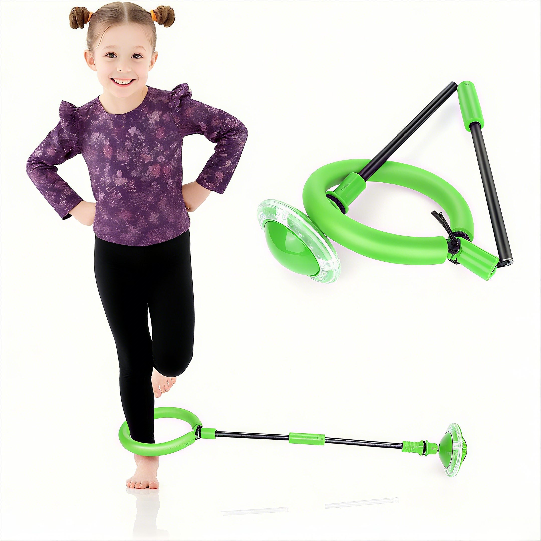 Ophy Lernspielzeug Blinkender Springring (Swing Wheel) – faltbarer Fußkreisel, Fitness-Spielzeug für Kinder ab 3 Jahren & Erwachsene