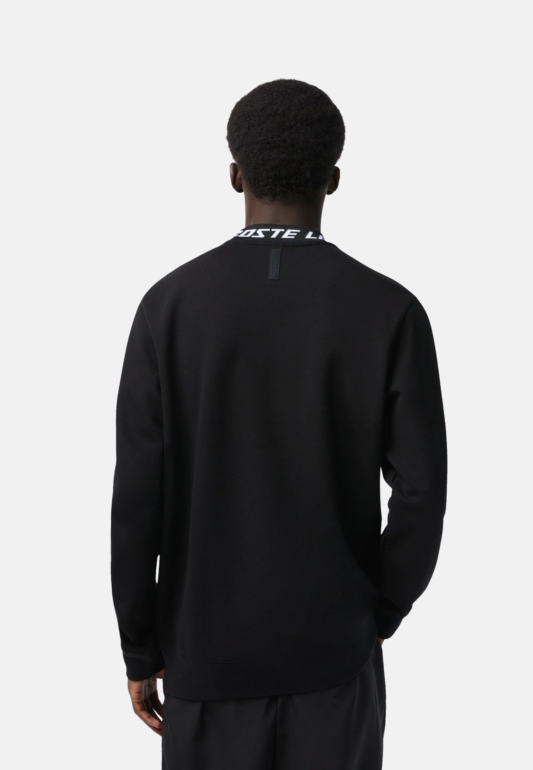Sweatshirt mit Lacoste (1-tlg) Sweatshirt Logo-Kragen Pullover