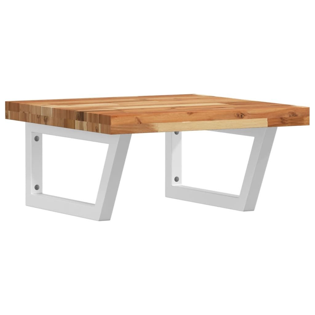 vidaXL Badezimmerspiegelschrank Waschbeckenregal Wandmontage Stahl und nholz (1-St)