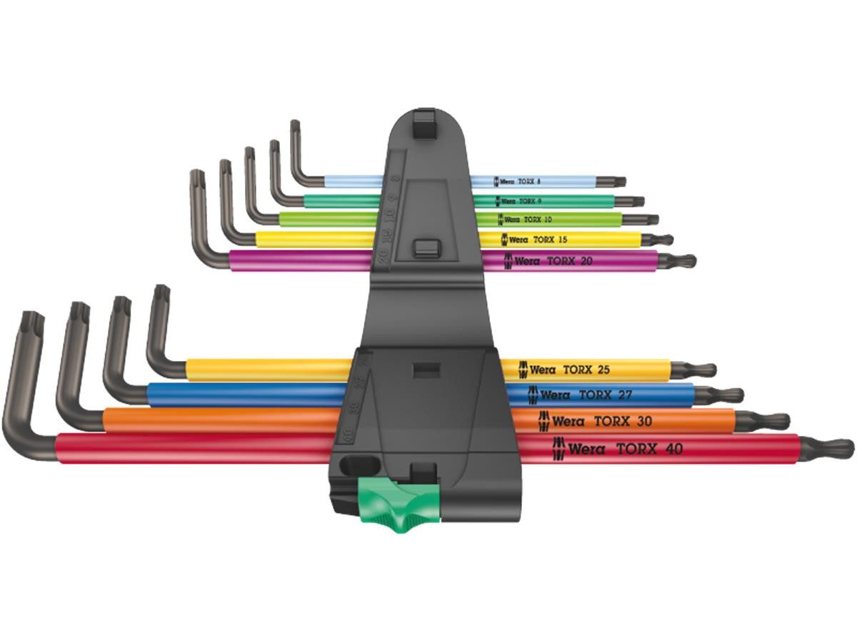 Wera Winkelschlüssel Torx Multicolour (Set), lang, 9-teilig 967/9 TX XL
