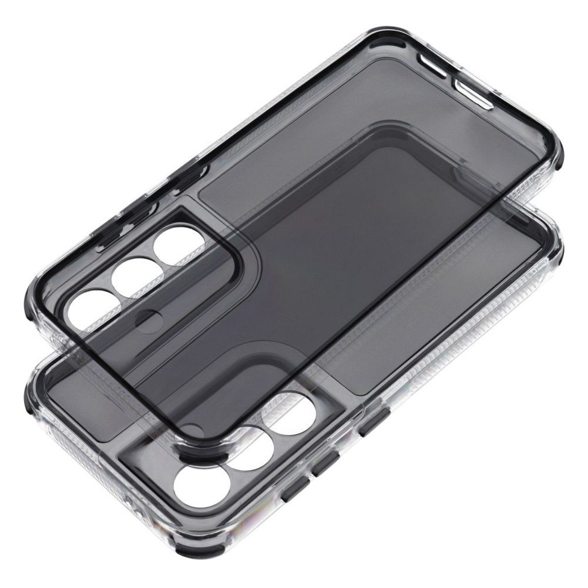 COFI 1453 Handyhülle Matrix Hülle für XIAOMI Redmi Note 15 Pro Plus 5G Transparent-Schwarz 6,83 Zoll, Transparente Rückseite mit farblich abgesetztem Rahmen