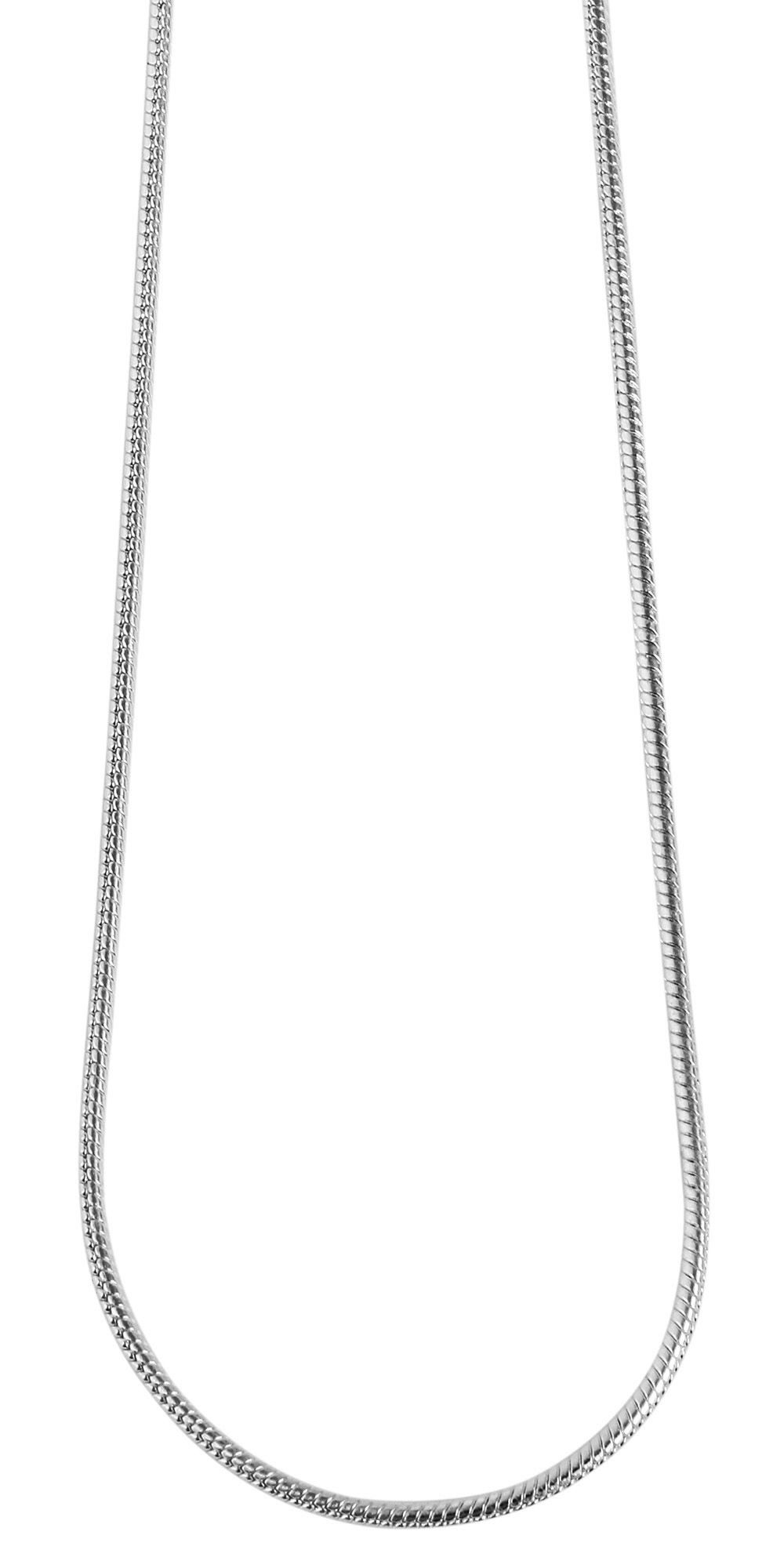 Kette ohne Anhänger Halskette – Schlangenkette aus Edelstahl 60 cm