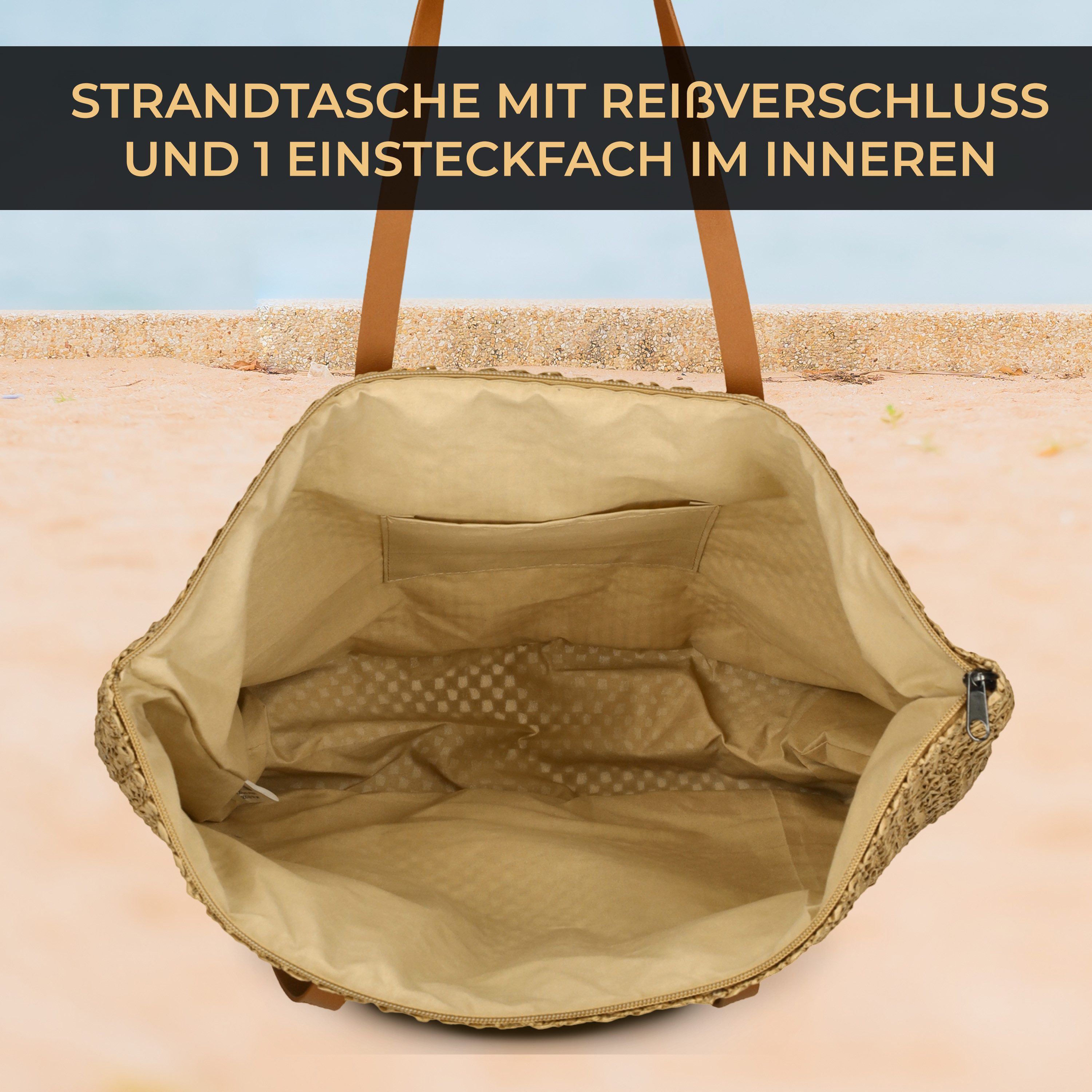 Enrico Benetti Strandtasche Badetasche mit Reißverschluss günstig online kaufen
