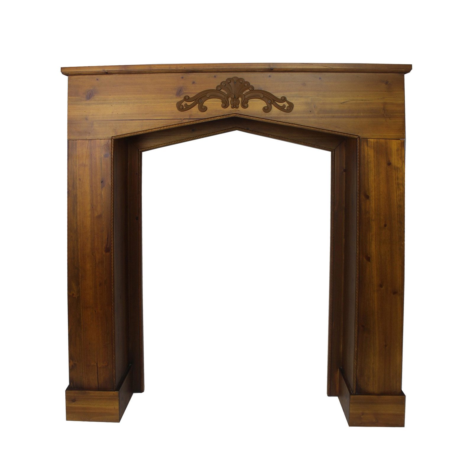 HTI-Living Dekokamin Kaminkonsole Juna Landhaus Braun (Stück, 1-St., 1 Kaminkonsole)