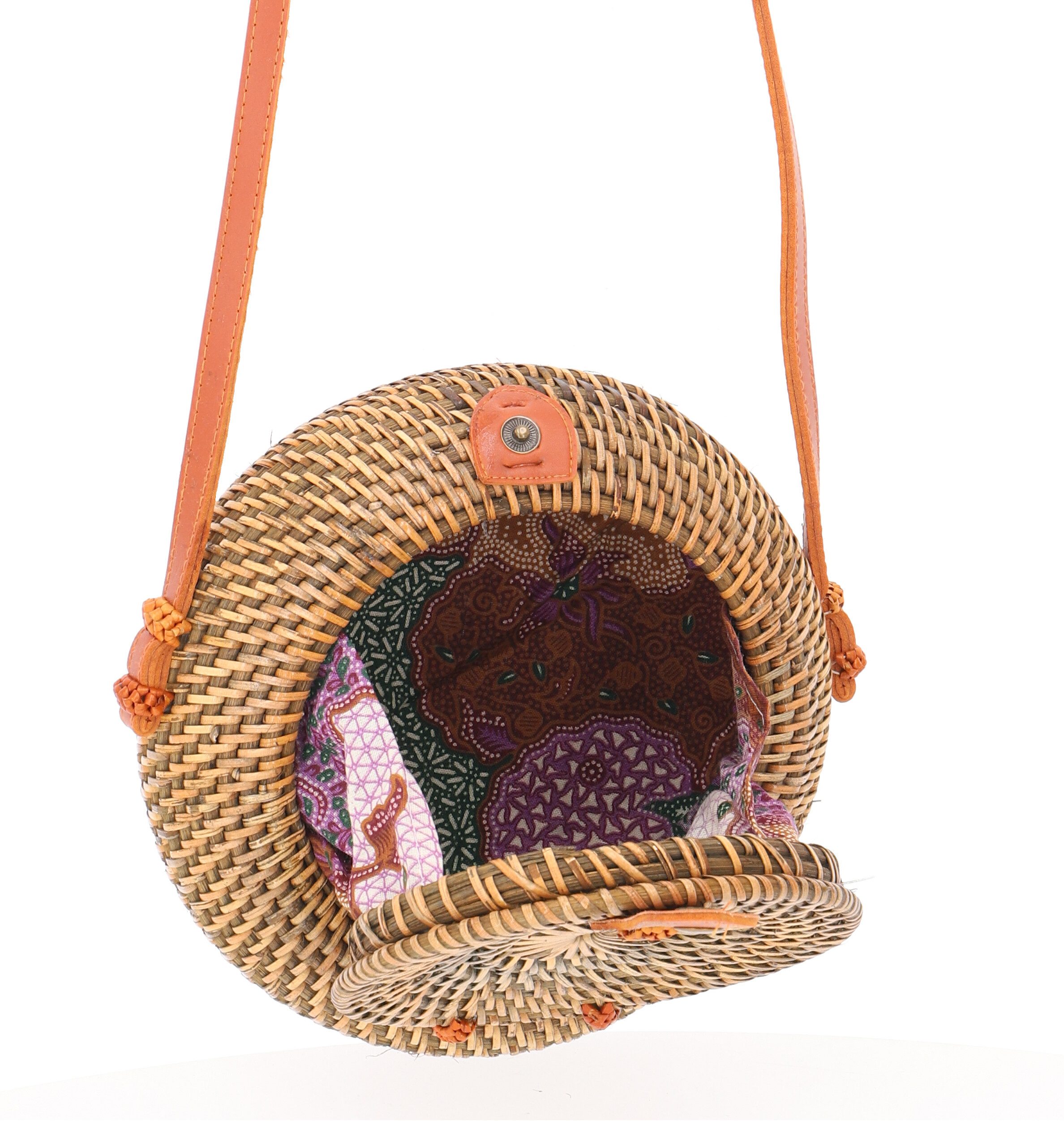 Guru-Shop Korbtasche Geflochtene Handtasche, Korbtasche,..