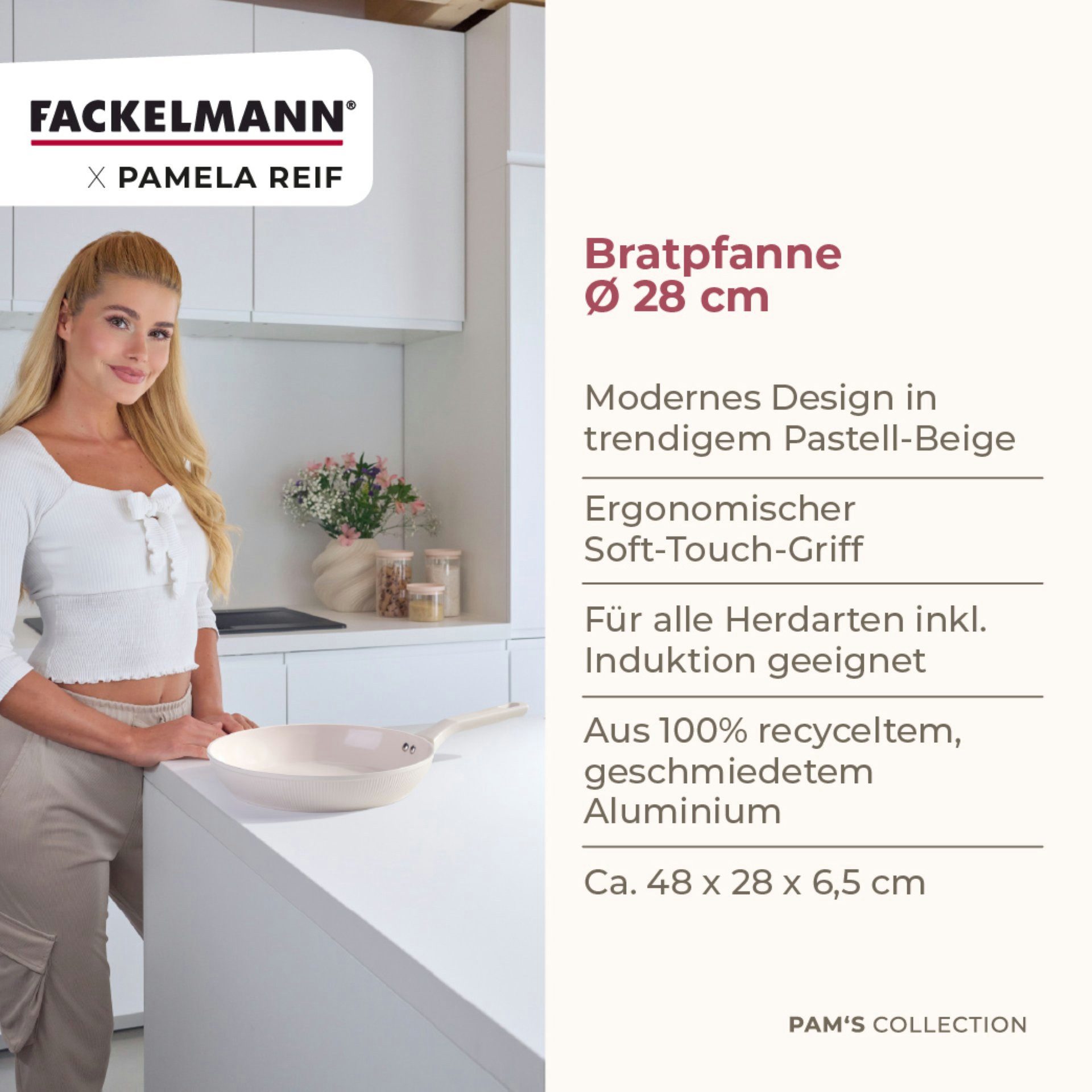 FACKELMANN Bratpfanne Antihaft-Pfanne, Kochgeschirr, Aluminium-Pfanne
