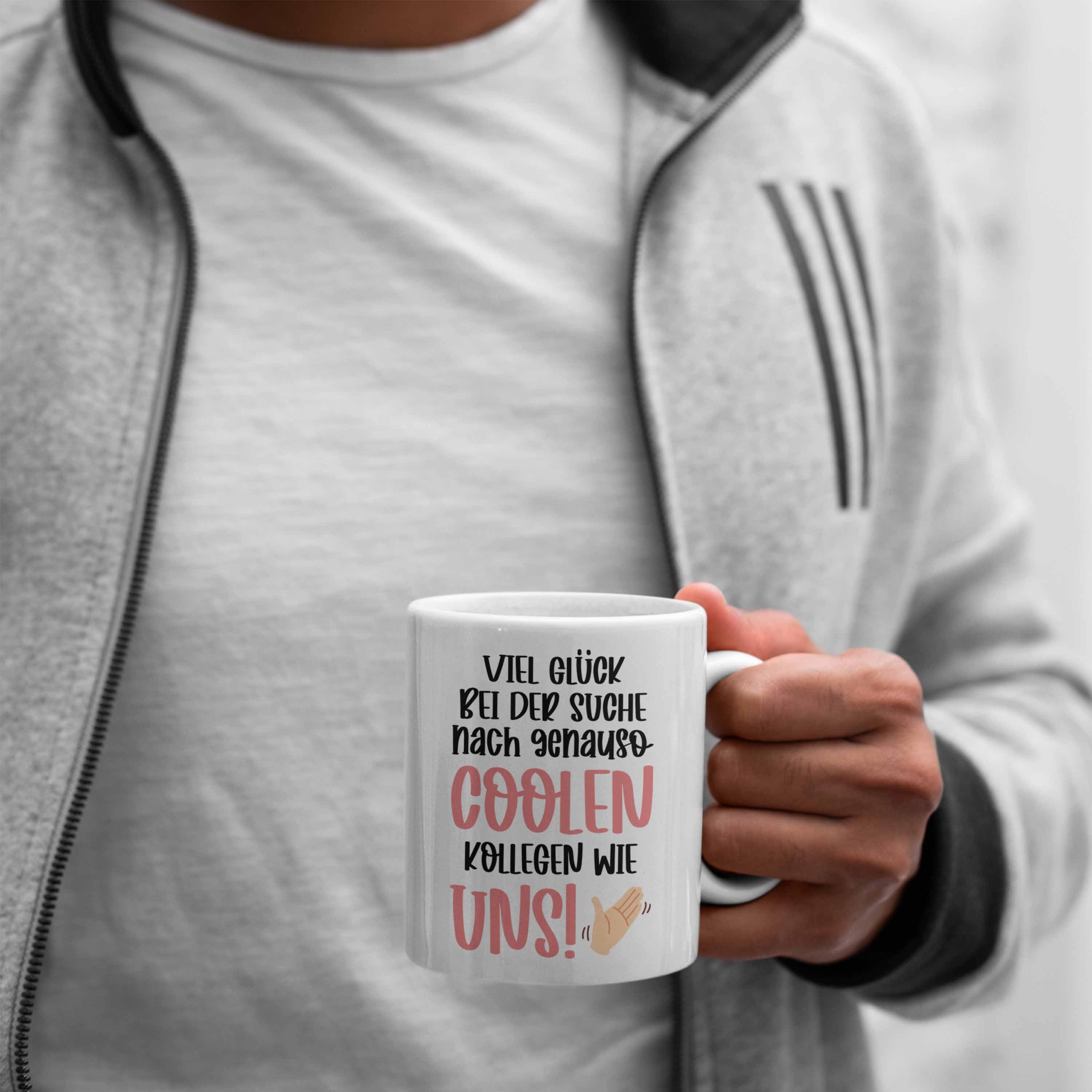 Kollege Job Weiss Abschied Sprüche Abschiedsgeschenk Tasse Neuer Jobwechsel Coole Geschenk Kollegen - Tasse Trendation Kollegin Lustig Trendation