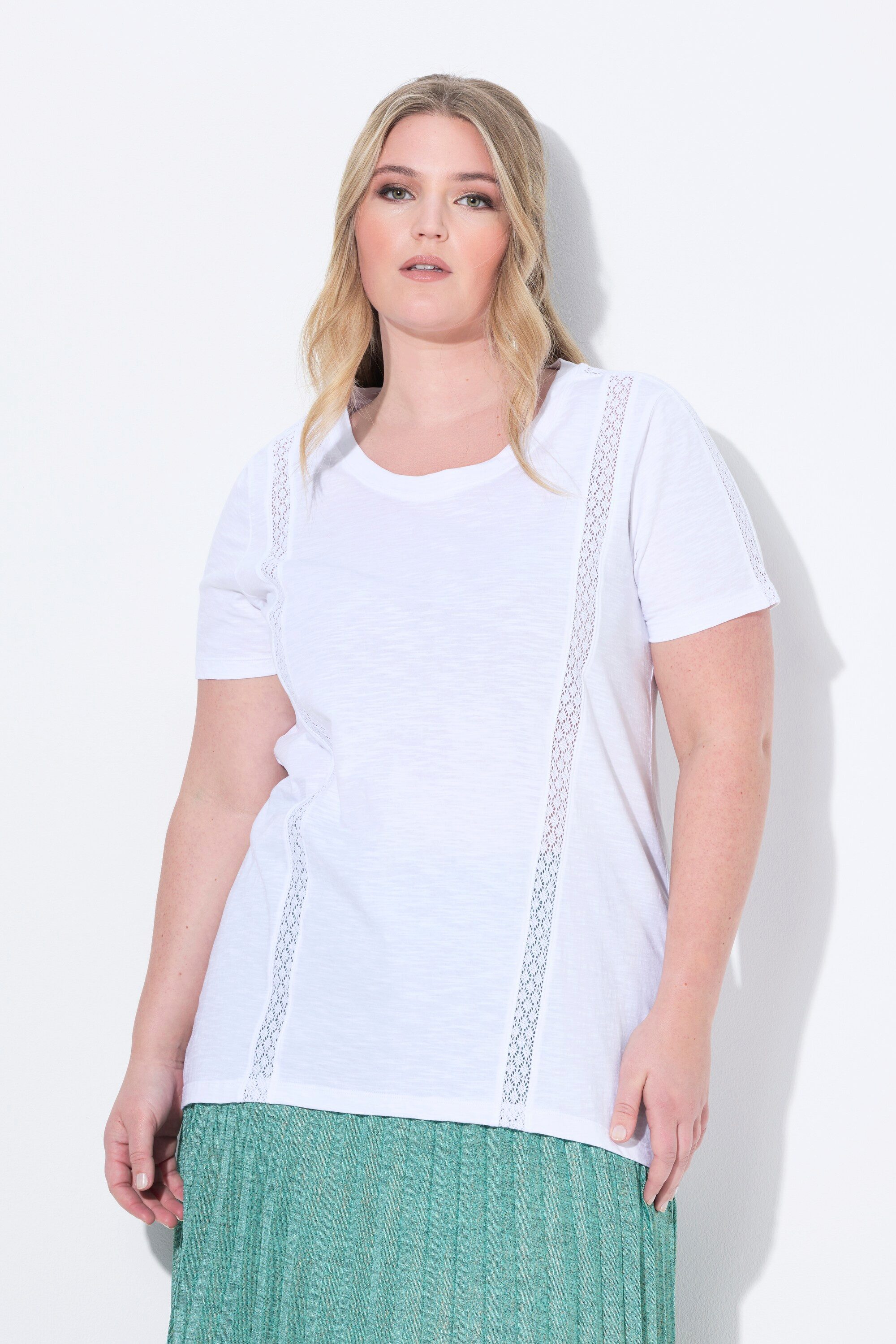MIAMODA T-Shirt T-Shirt A-Linie Spitzenbänder günstig online kaufen