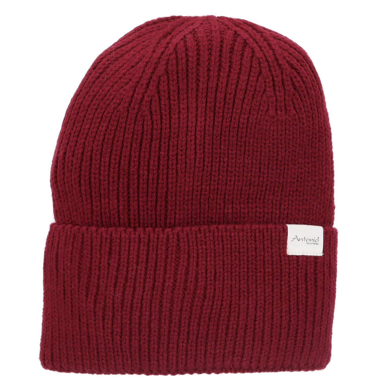 Antonio Strickmütze Antonio Winter Strickmütze Beanie mit Umschlag W23/24 b günstig online kaufen