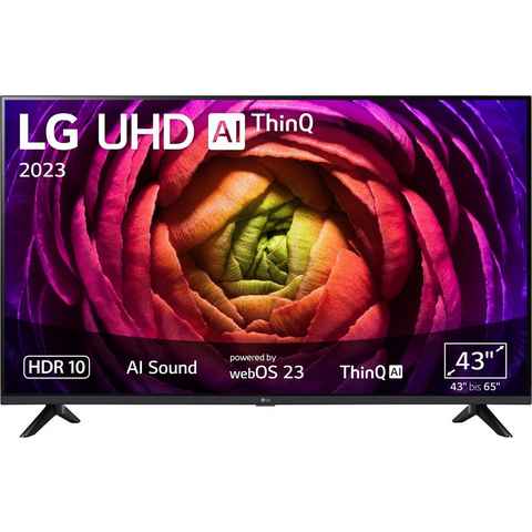 LG 43UR73006LA LCD-LED Fernseher (108 cm/43 Zoll, 4K Ultra HD, Smart-TV, UHD,α5 Gen6 4K AI-Prozessor,Direct LED,AI Sound,WebOS 23)
