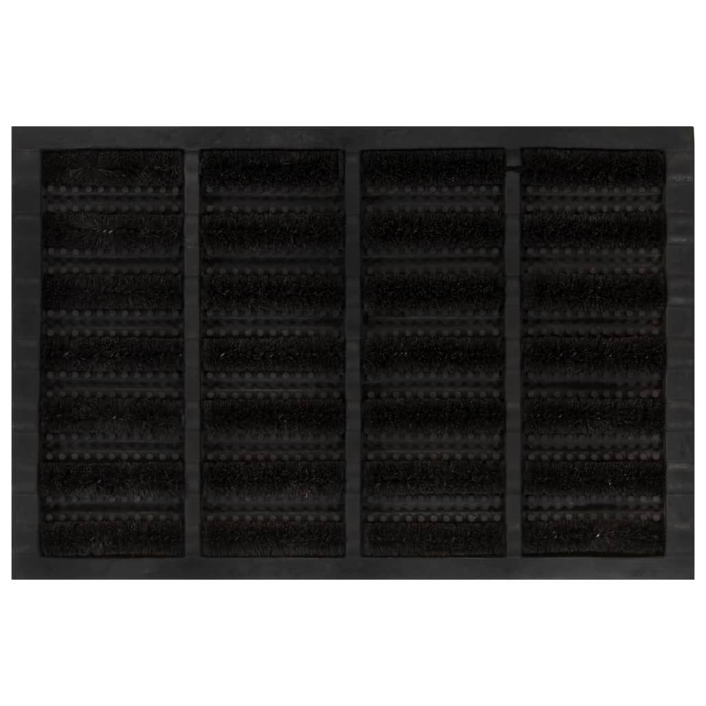 vidaXL Fußmatte Fußmatte Rechteckig 40x60 cm Gummi und Kokosfaser, Rechteckig, Höhe: 3.2 mm