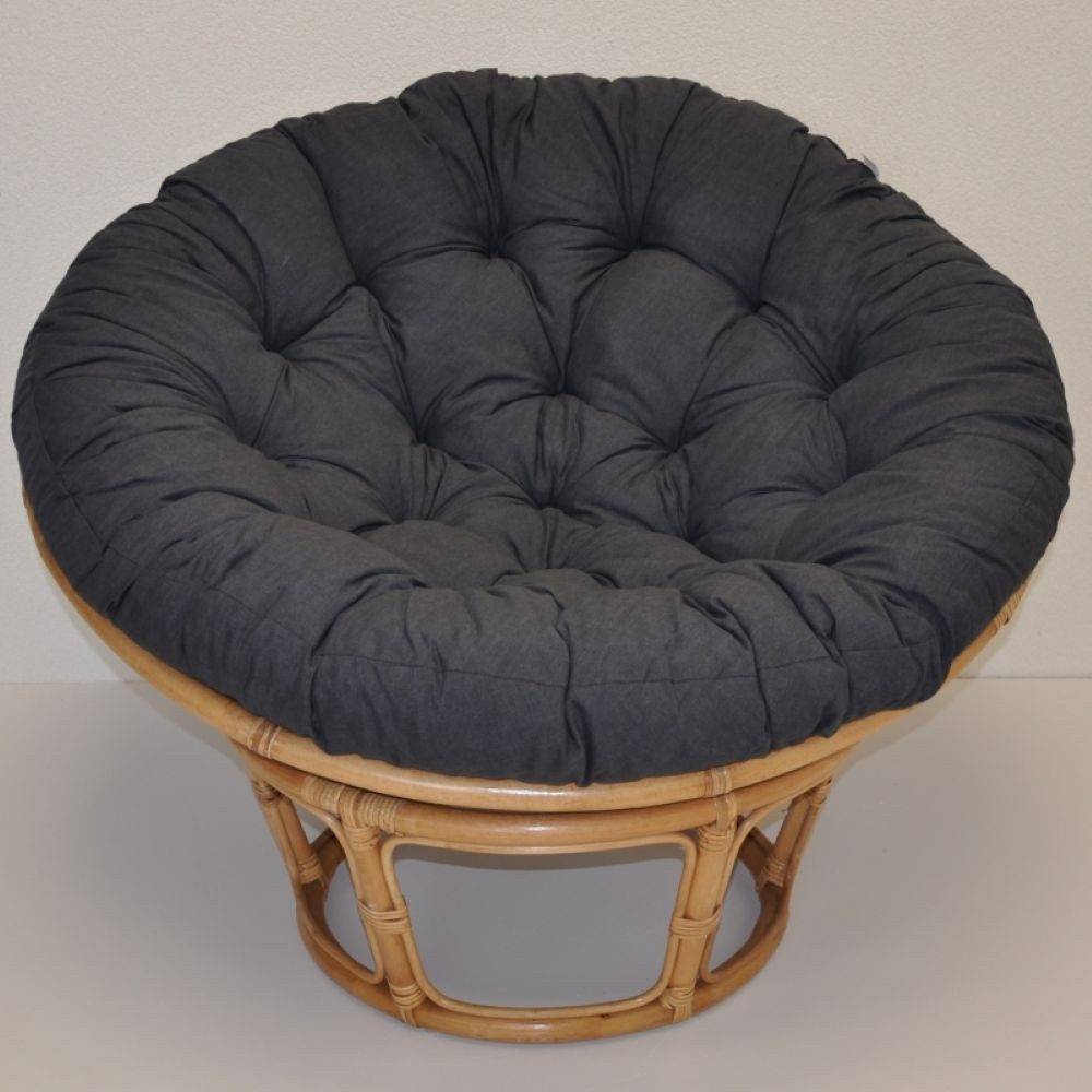 Rattani Rattanstuhl Papasansessel Rattan Papasan inkl. Polster D 115 cm Fb. honig, XL Papasan Sessel D 115 cm