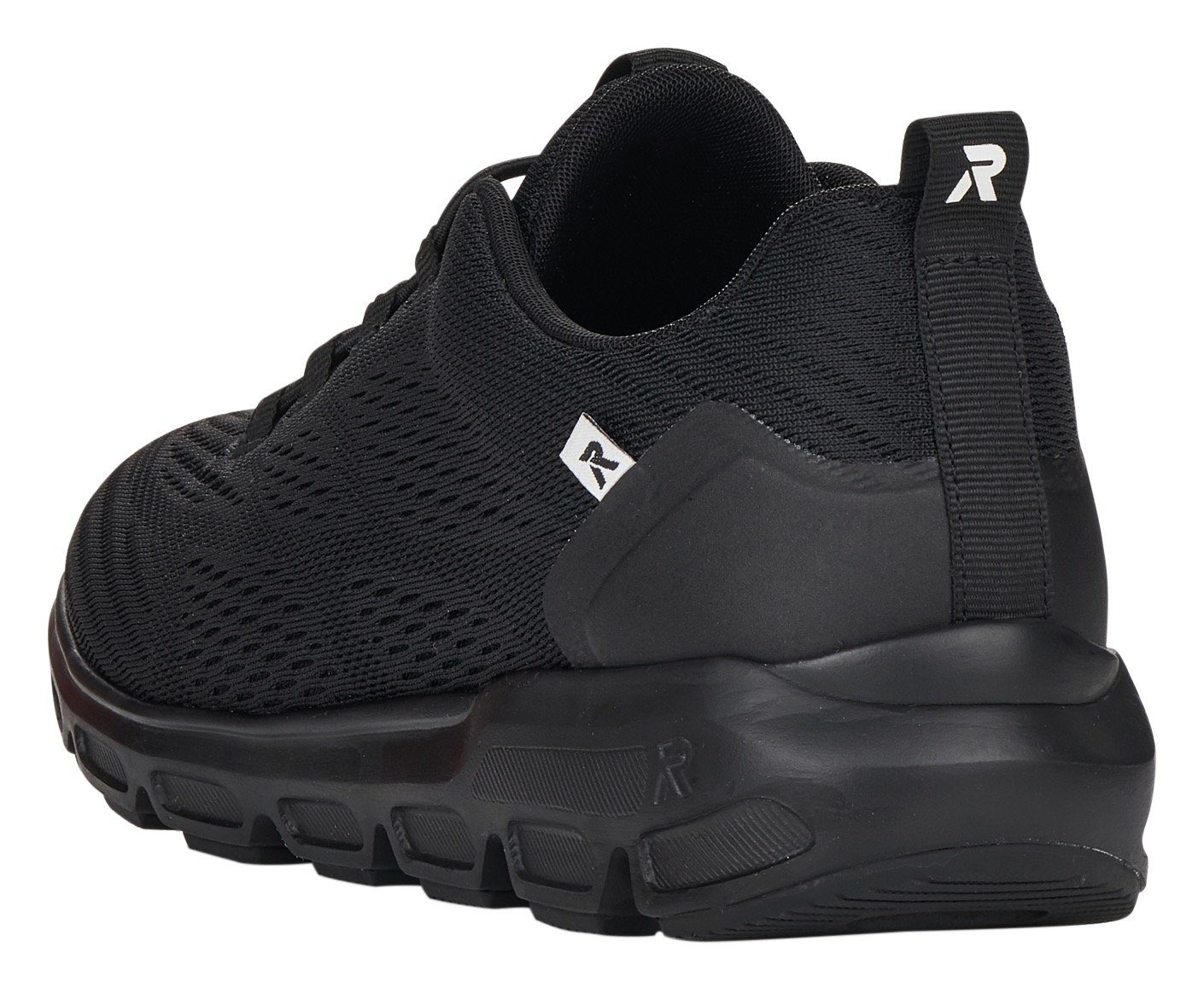 EVOLUTION dunkel schwarz Slip-On mit Gummizug Sneaker Rieker