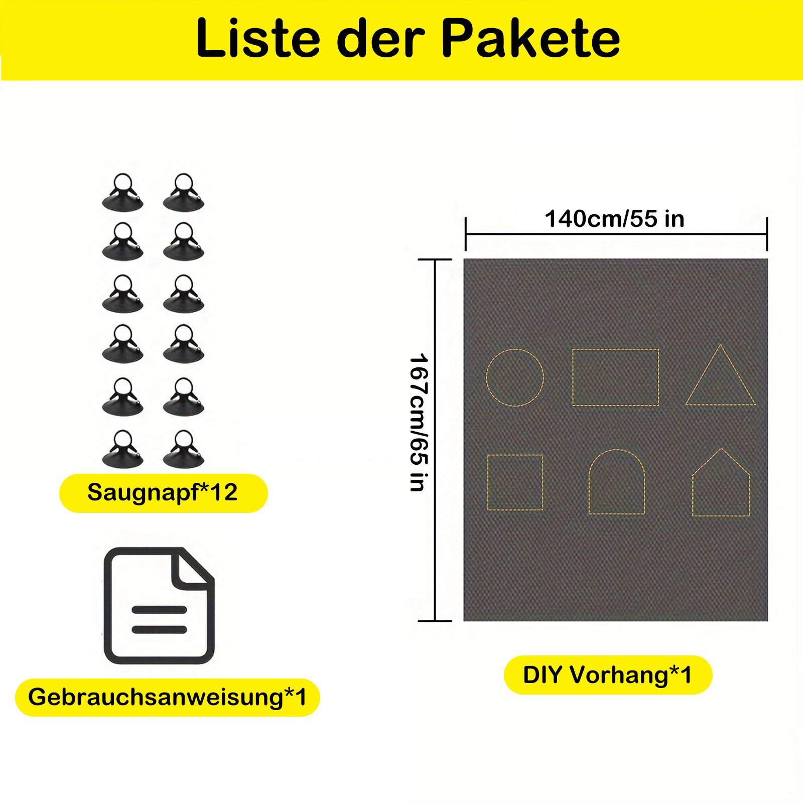Verdunklungsrollo Tragbarer Fenstervorhang 100 % Verdunkelungsvorhang günstig online kaufen